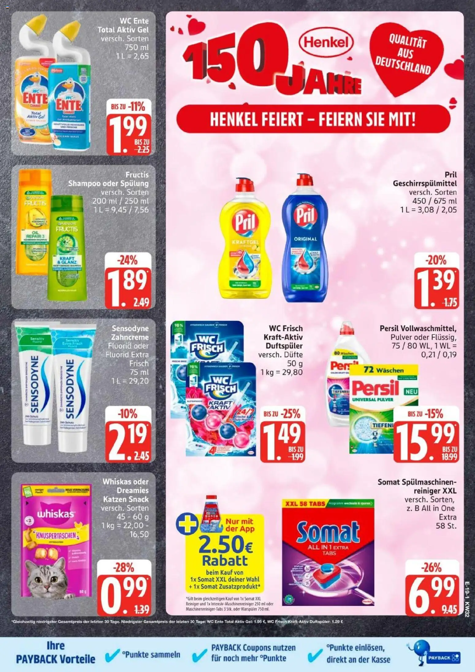 Edeka Prospekt Hamburg – gültig ab 03.08.2026 | Seite: 24 | Produkte: Wc frisch, Ente, Persil, Whiskas
