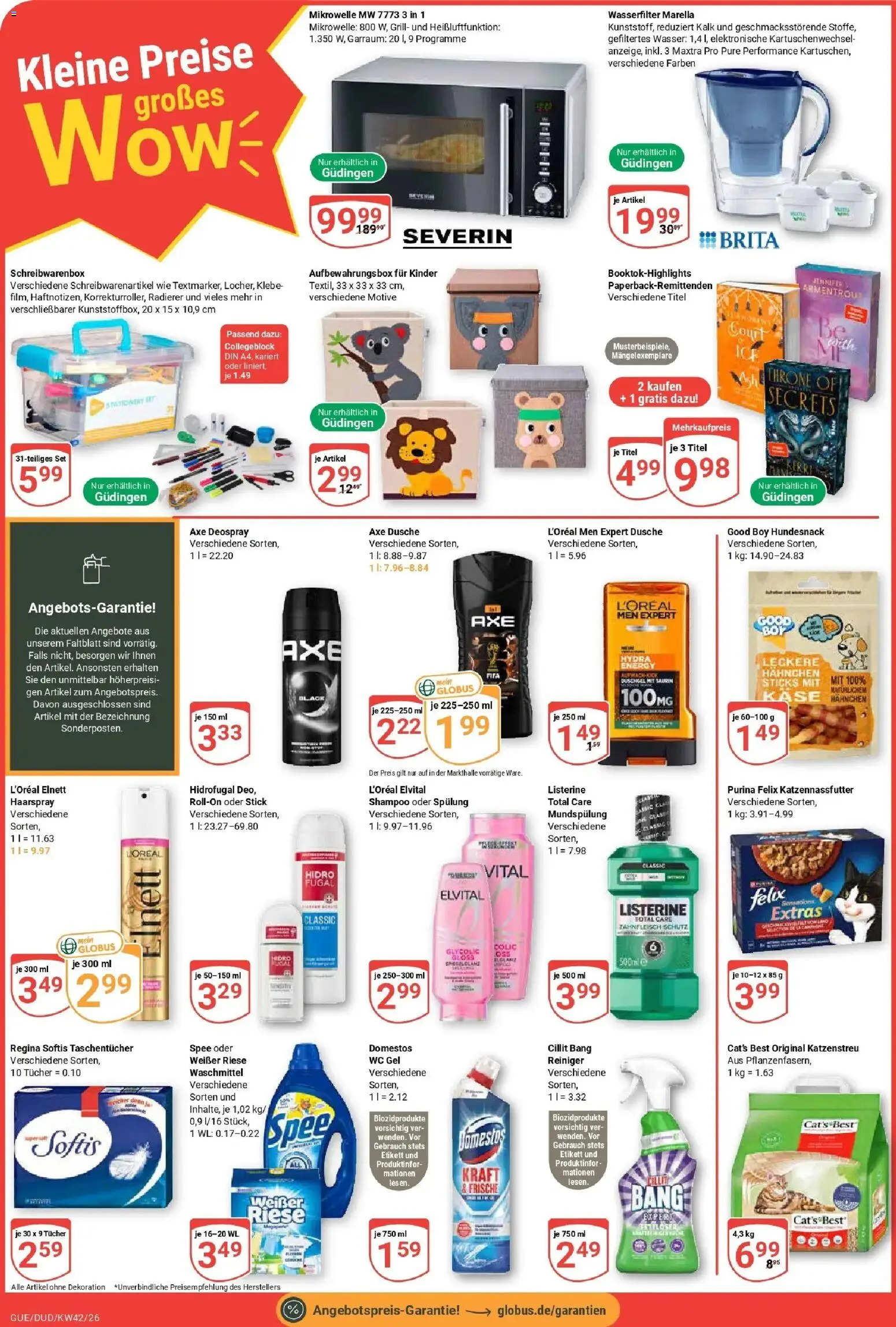 Globus Prospekt Saarbrücken-Dudweiler (ab 12.10.2026) » Angebote online | Seite: 6 | Produkte: Shampoo, Spülung, Axe, Deospray