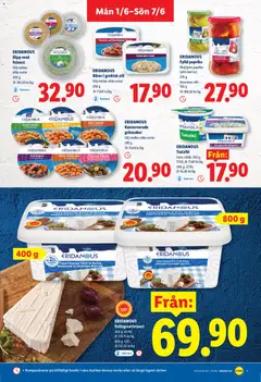 Lidl erbjudanden - Förhandsvisning av reklamblad från butik Lidl aktuell från 01.06.2026 | Sida: 9 | Produkter: Tzatziki, Ost, Chili, Aubergine
