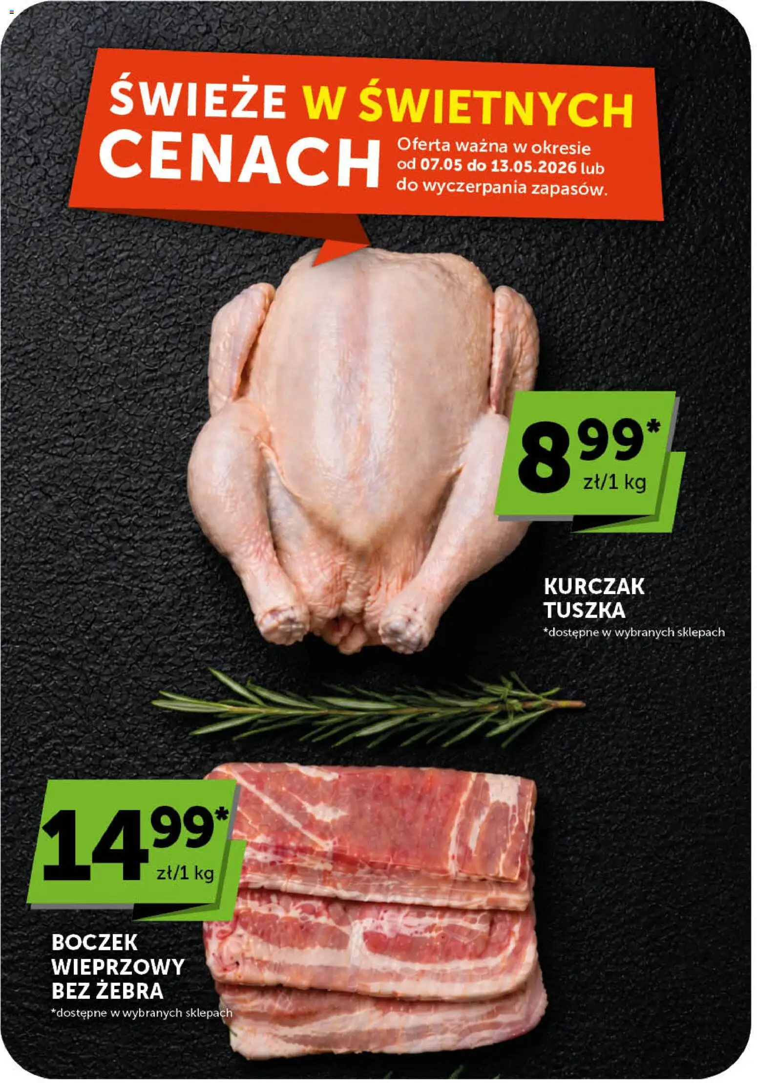 ABC gazetka od 07.05.2026 | Strona: 9 | Produkty: Kurczak, Boczek wieprzowy, Boczek