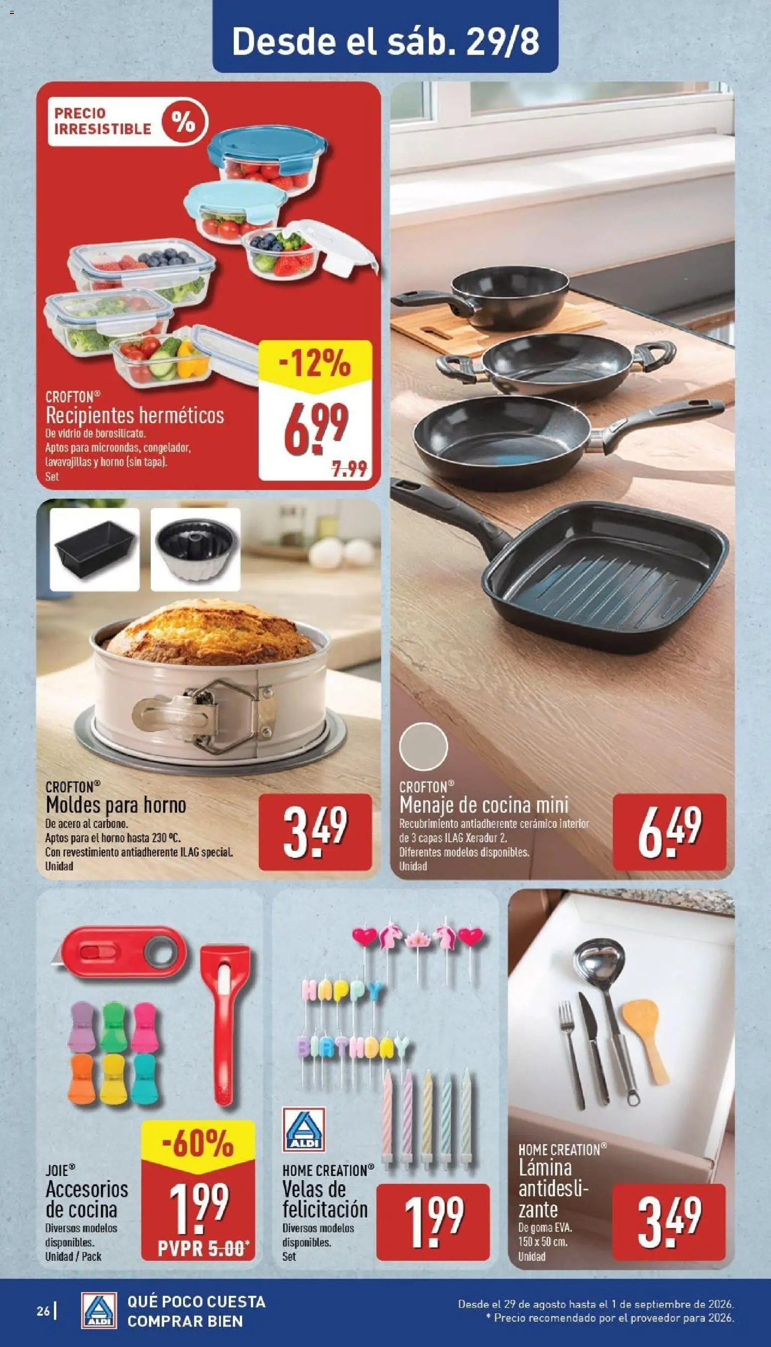 Aldi folleto Baleares │ válido desde el 24/08/2026 | Página: 26 | Productos: El horno, Horno, Cocina, Lavavajillas