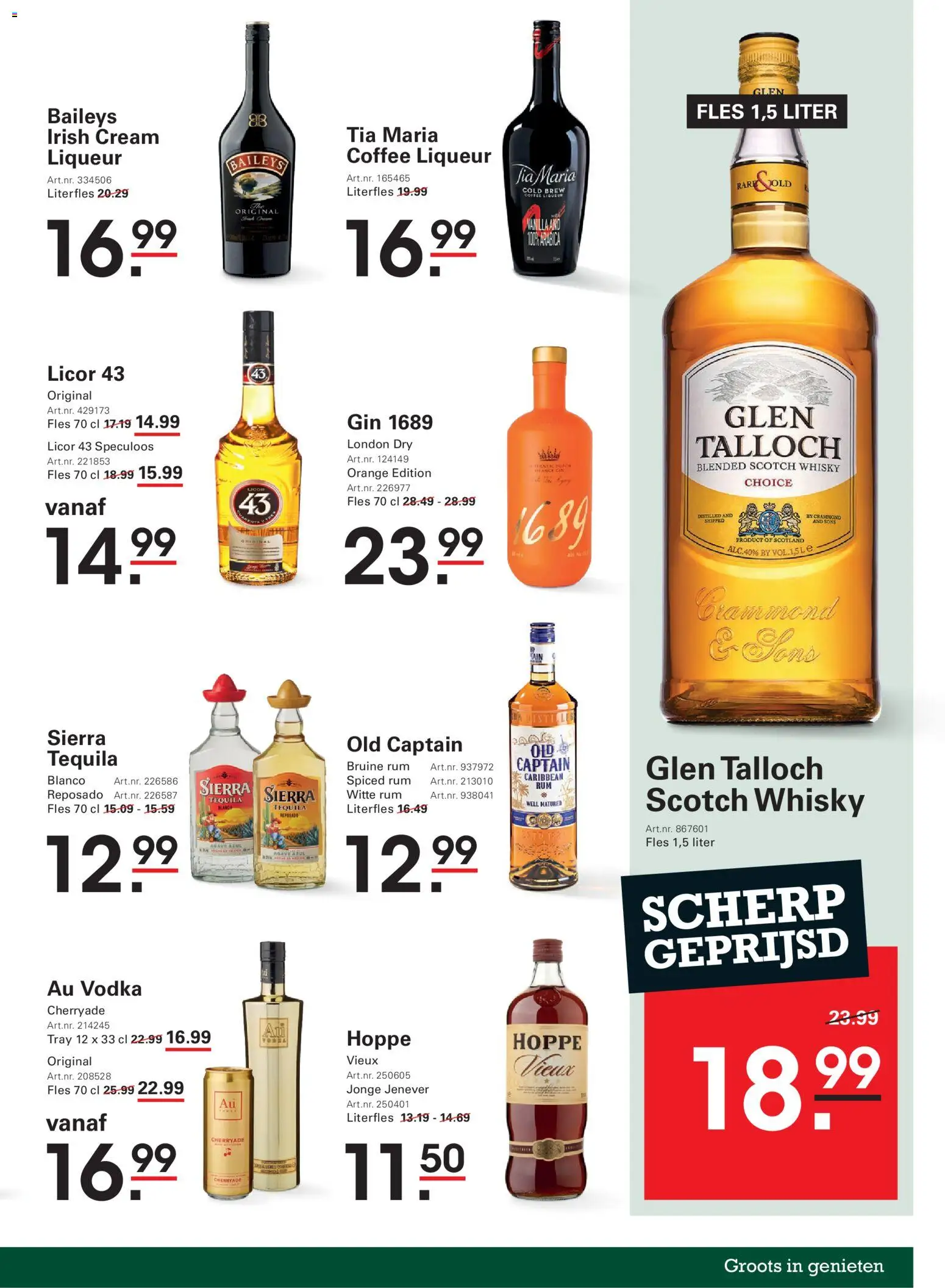 {H1} | Pagina: 53 | Producten: Gin, Fles, Whisky, Fehérje