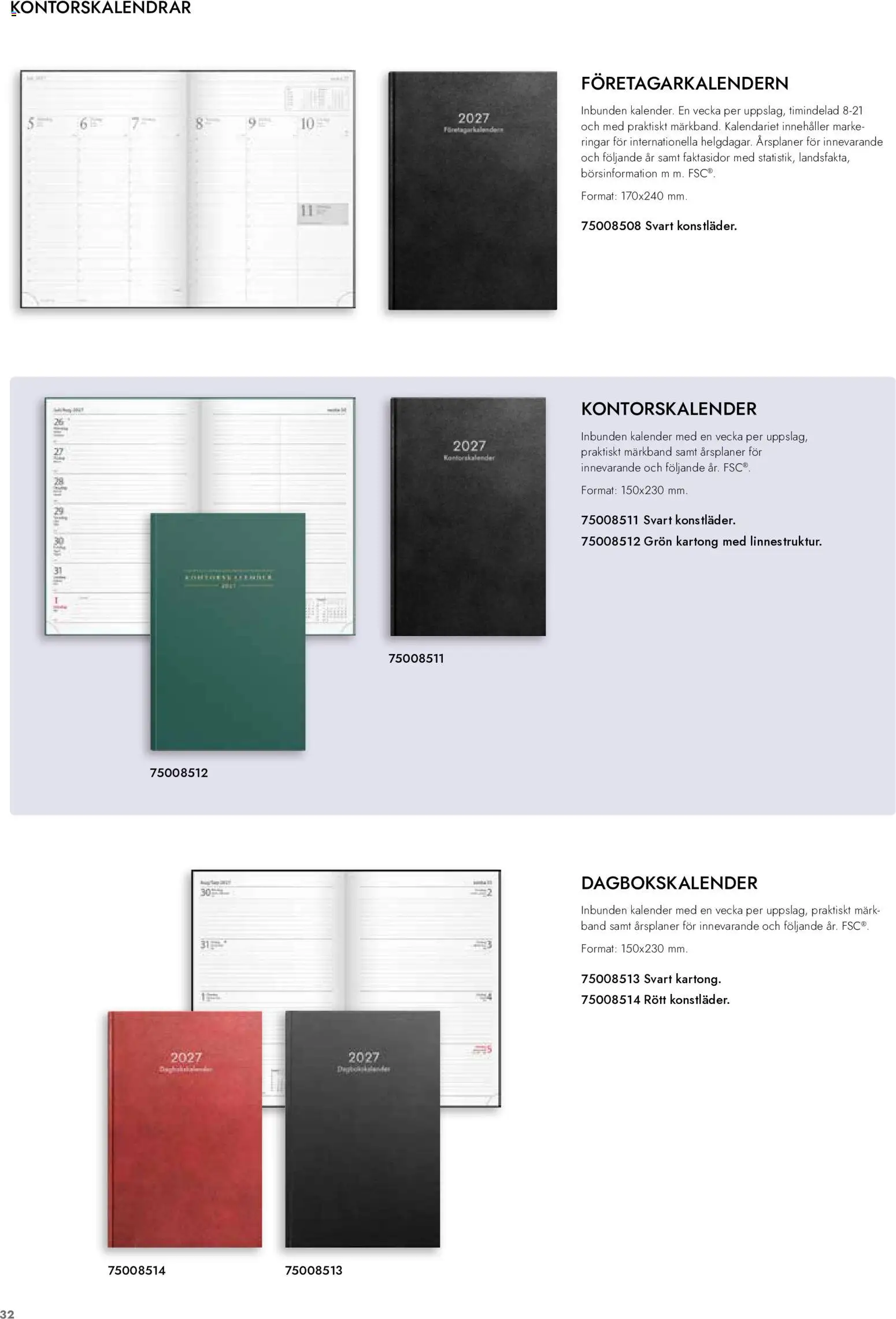 Lyreco reklamblad aktuell från 01/09/2026 | Sida: 33 | Produkter: Kartong, Kalender