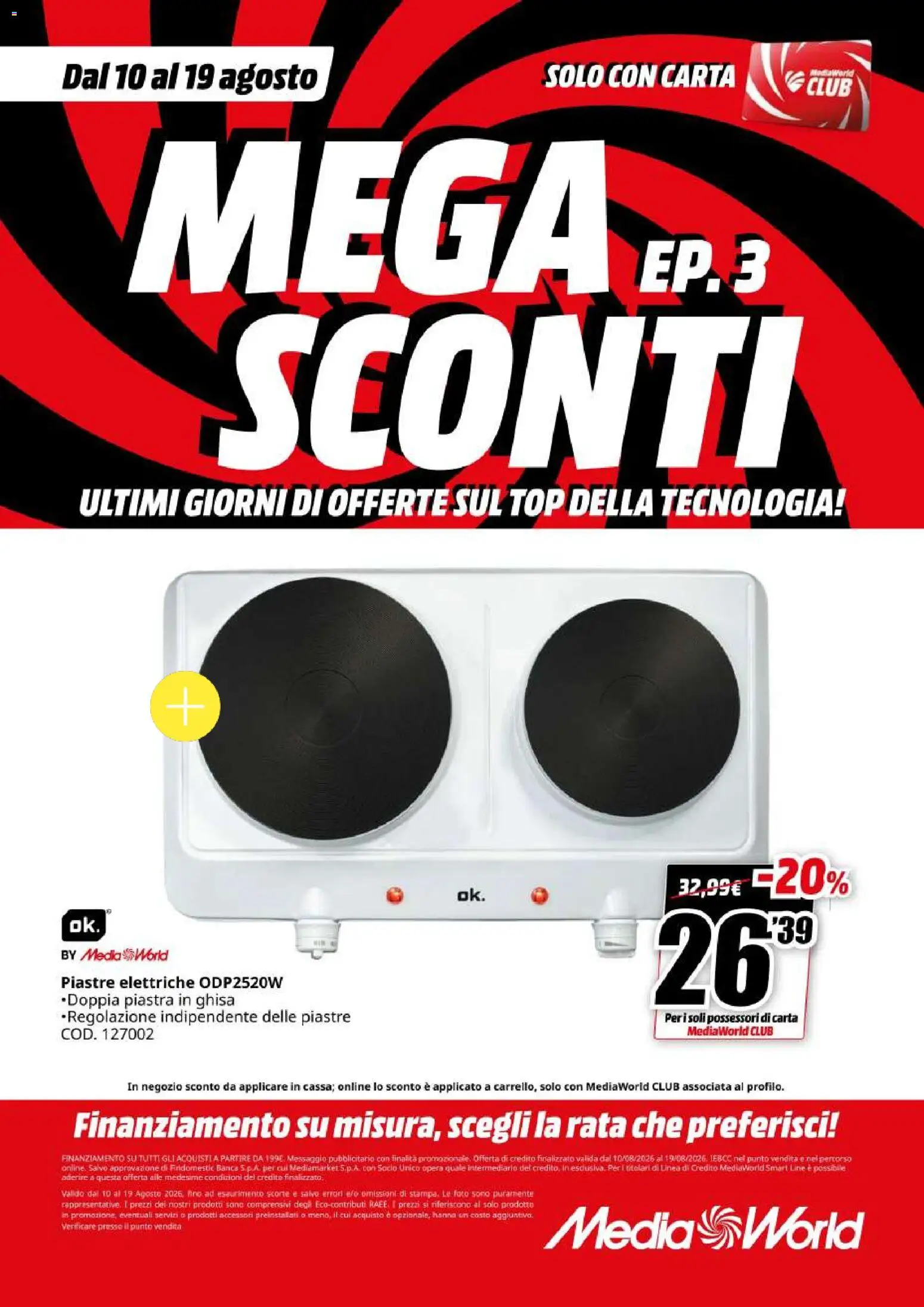 Volantino Media World del 10/08/2026 | Pagina: 56