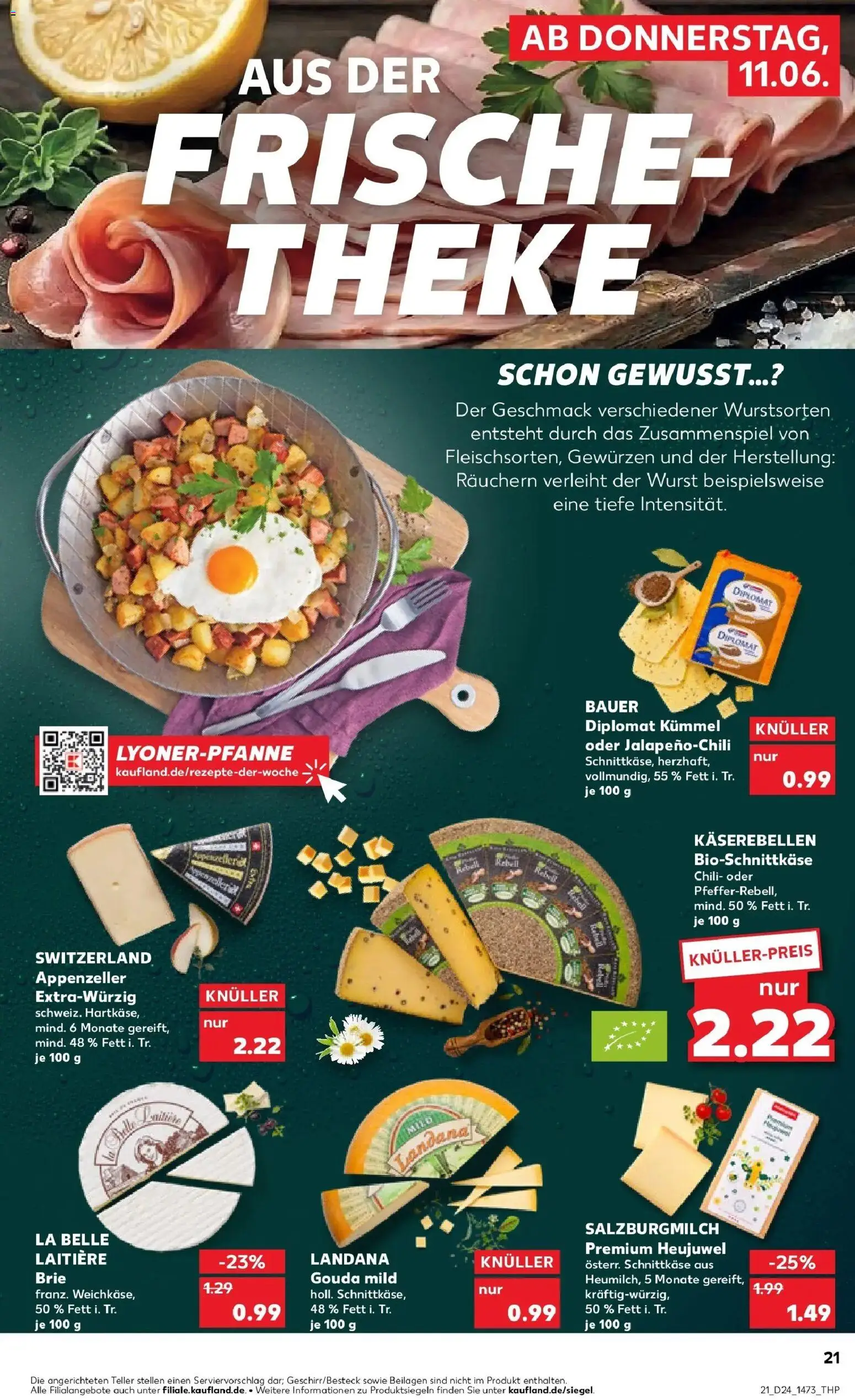 Kaufland Prospekt Lutherstadt Wittenberg – gültig ab 11.06.2026 | Seite: 21 | Produkte: Theke, Gouda, Wurst, Chili