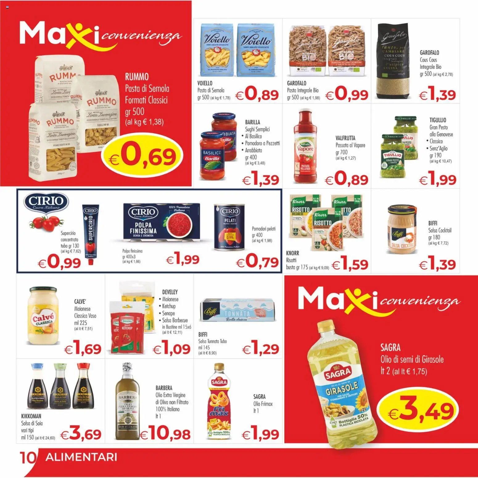 Volantino MerSi Supermercati del 06.05.2026 | Pagina: 10 | Prodotti: Ketchup, Pesto, Olio di semi di girasole, Vaso