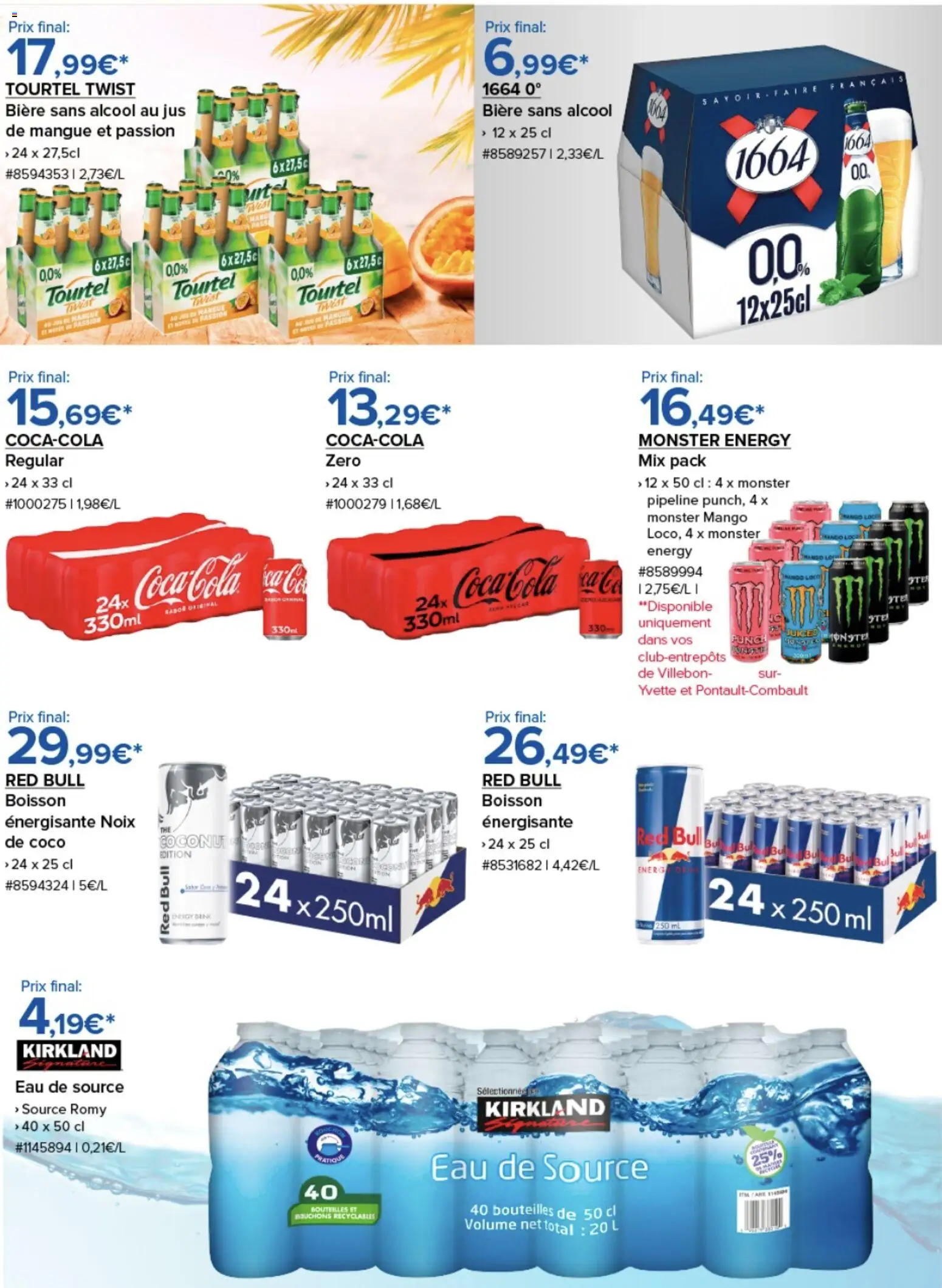 {H1} | Page: 6 | Produits: Alcool, Red bull, Jus, Bière