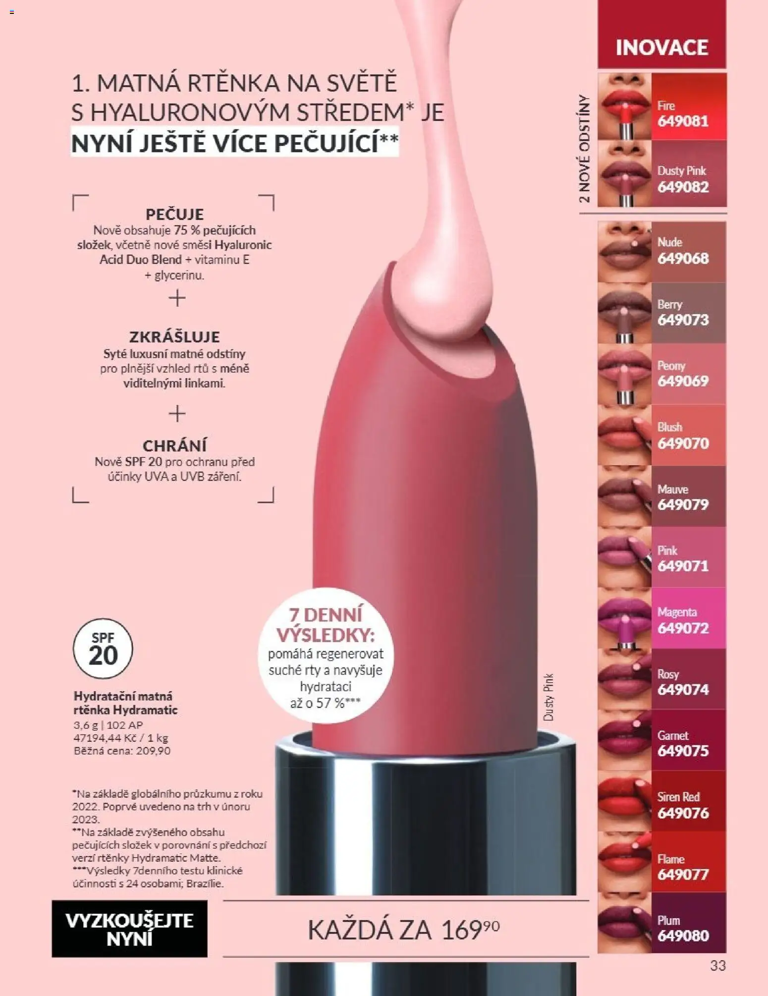 Avon Katalog 09/2026 od 01.09.2026 | Strana: 33 | Produkty: Rtěnka