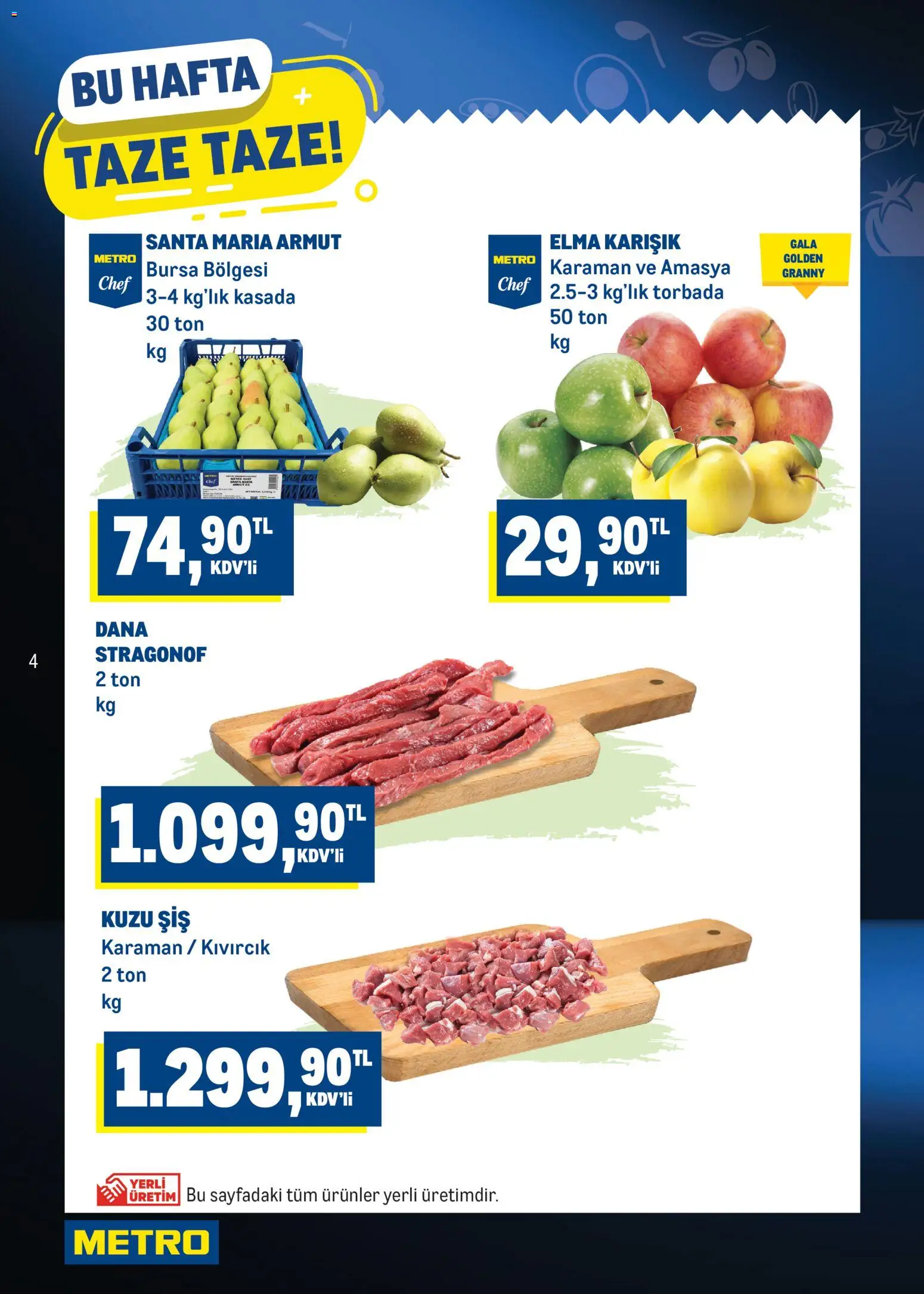 Metro Katalog - 07 Ekim 2026 tarihinden itibaren geçerlidir | Sayfa: 4 | Ürünler: Elma, Armut
