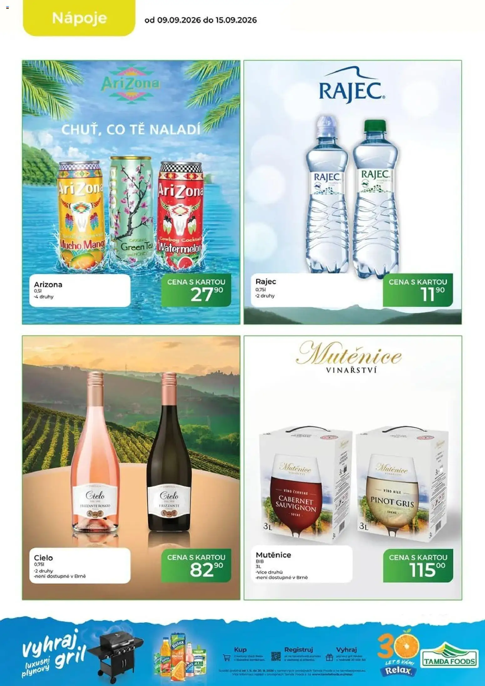 Tamda Foods leták od 16.09.2026 | Strana: 12 | Produkty: Frizzante, Červené víno, Gril, Pinot Gris