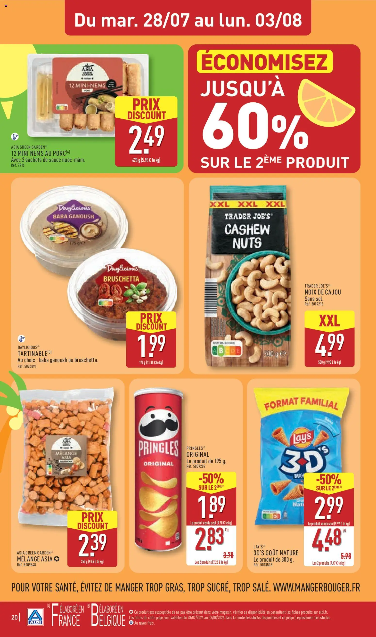 {H1} | Page: 24 | Produits: Noix de cajou, Porc, Chips, Noix