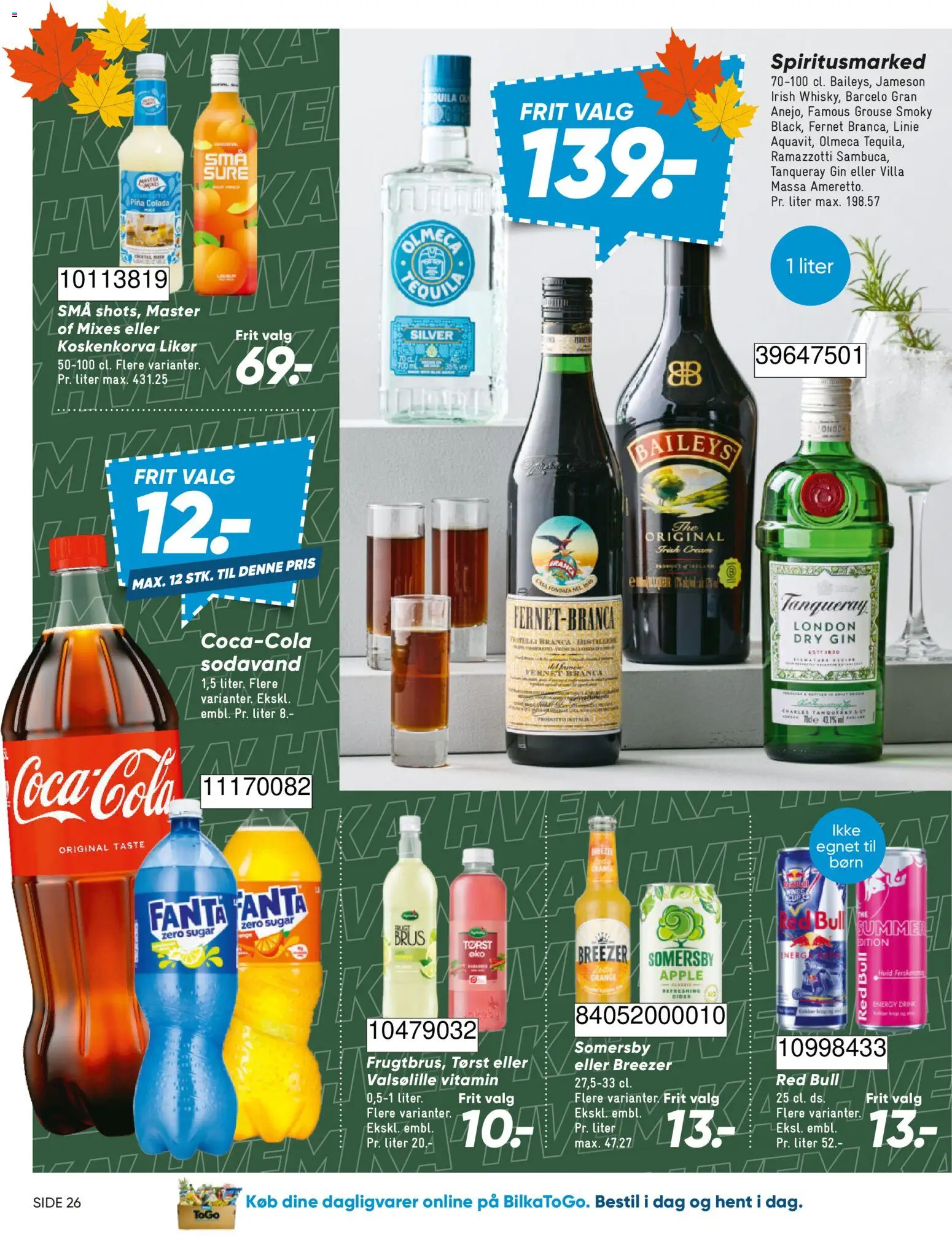 Bilka tilbudsavis – gyldig fra 02/10/2026 | Side: 45 | Produkter: Dagligvarer, Barceló, Gin, Fanta