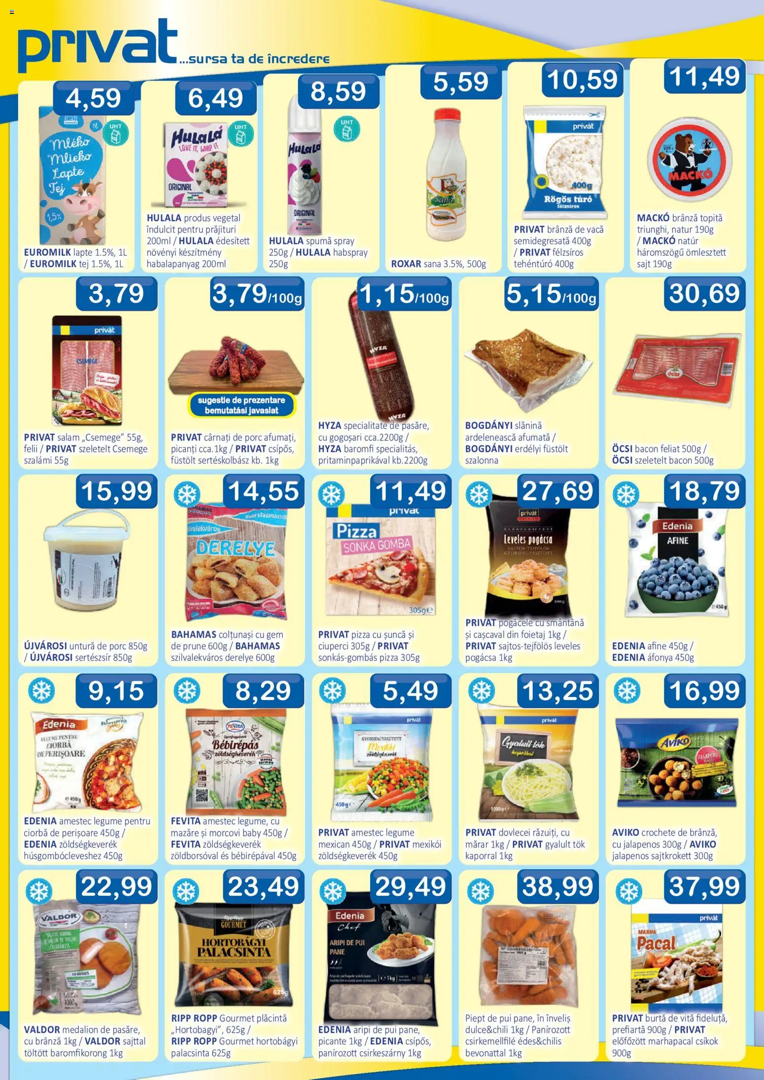 Noul catalog CBA – valabil de la 17.07.2026 | Pagină: 2 | Produse: Mazăre, Mărar, Plăcintă, Lapte