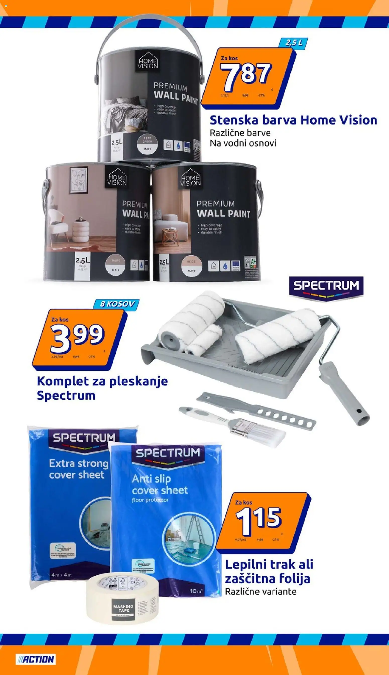Novi Action katalog ponudbe – veljaven od 16.09.2026 | Stran: 21 | Izdelki: Kos, Folija, Barva