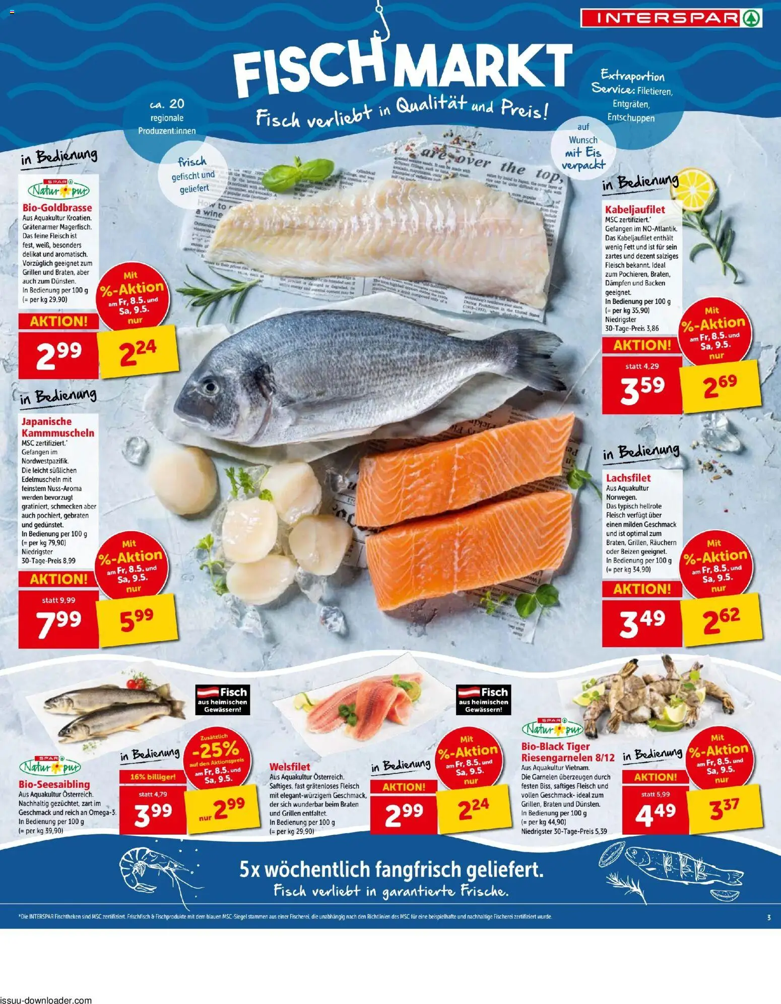 Interspar - Flugblatt gültig ab 07.05.2026 | Seite: 3 | Produkte: Eis, Fisch
