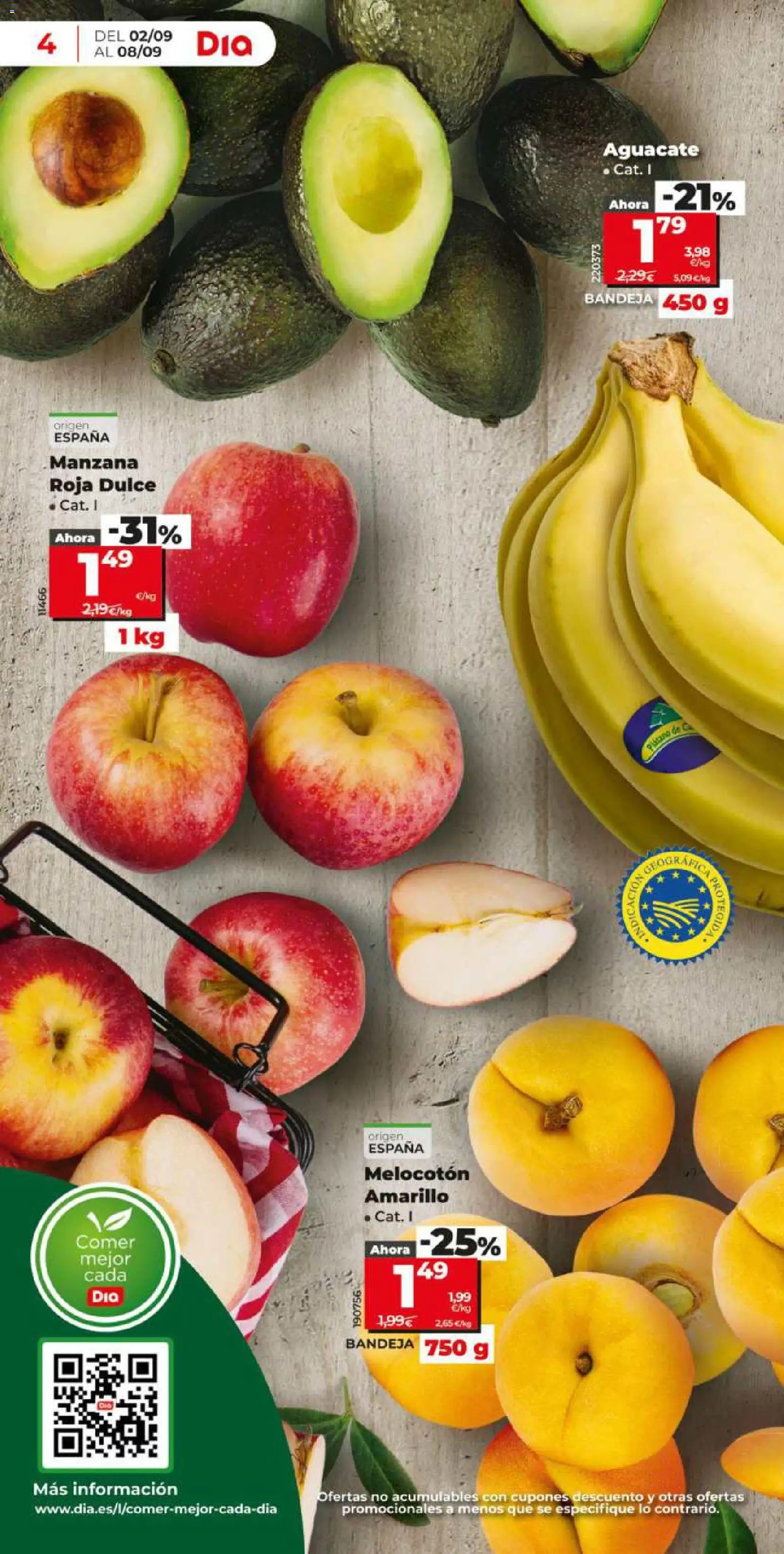 Dia - folleto │ válido desde el 02/09/2026 | Página: 4 | Productos: Dulce, Aguacate, Apple, Melocotón amarillo
