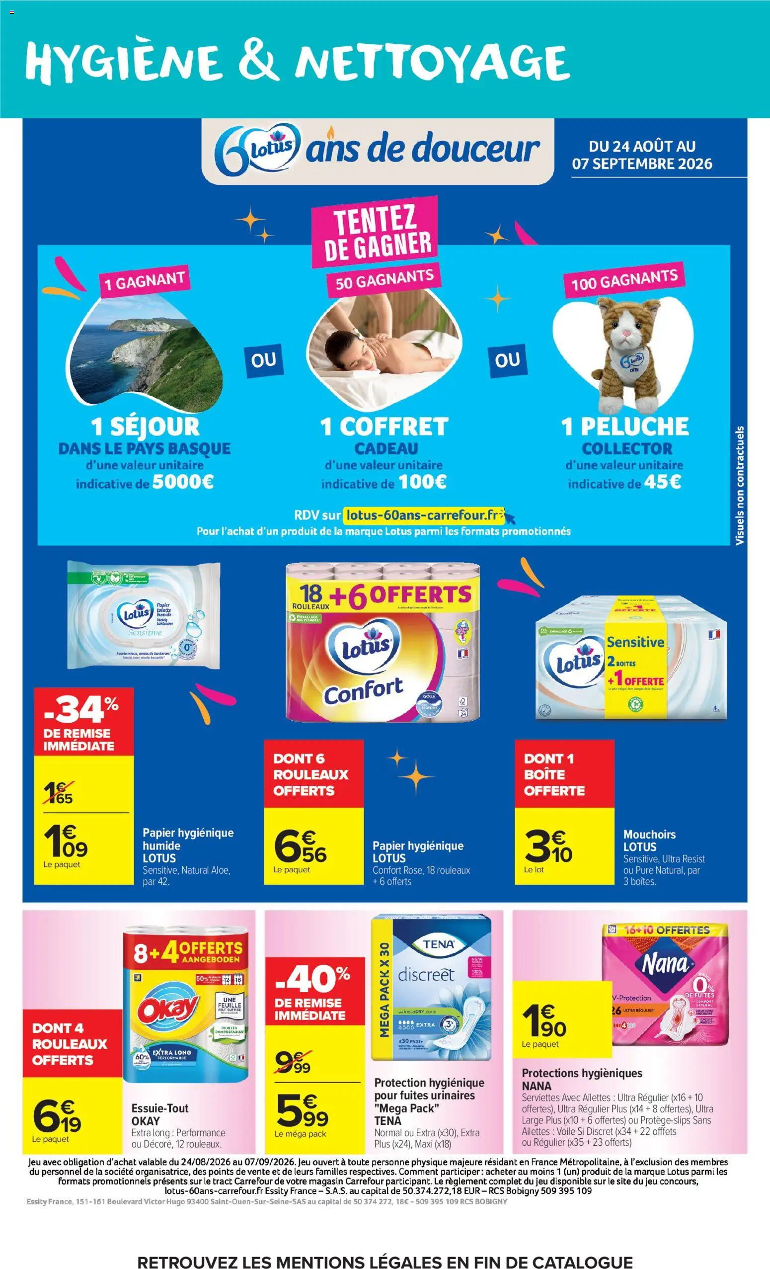 {H1} | Page: 48 | Produits: Lotus, Protection hygiénique, Mouchoirs, Serviettes