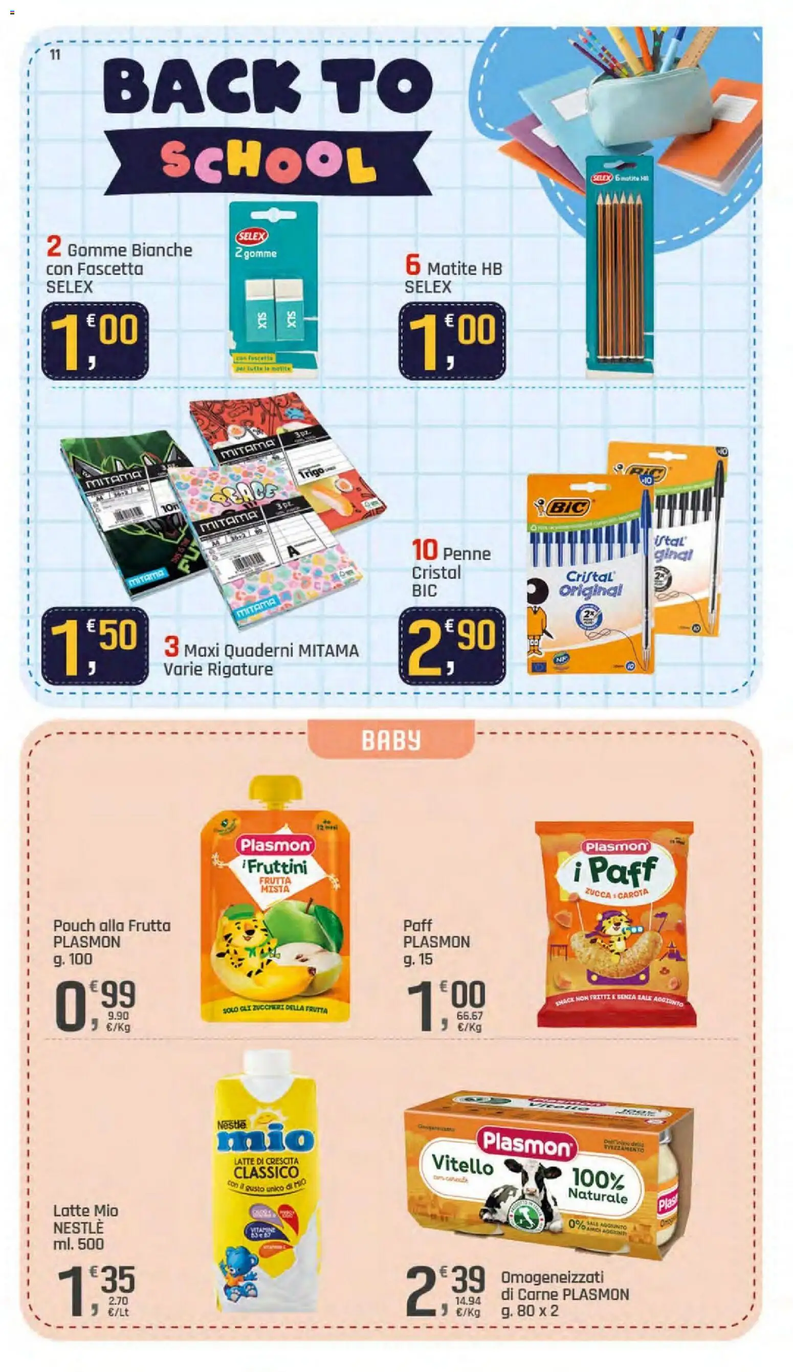 Volantino DOK del 11/09/2026 | Pagina: 11 | Prodotti: Carota, Frutta, Zucca, Penne