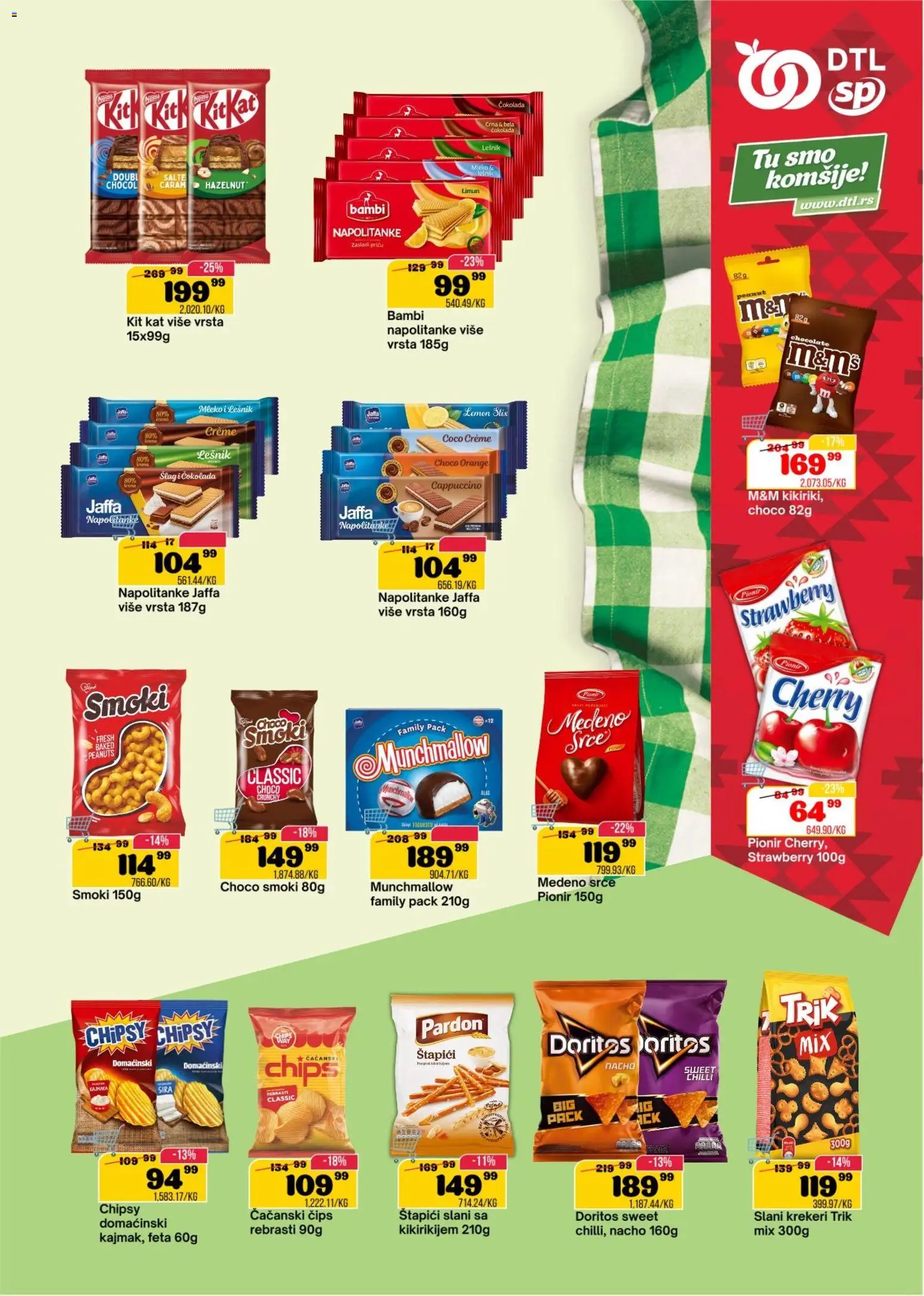 Senta Promet katalog - važi od 17.06.2026 | Strana: 11 | Proizvode: Čips, Munchmallow, Smoki, Čokolada