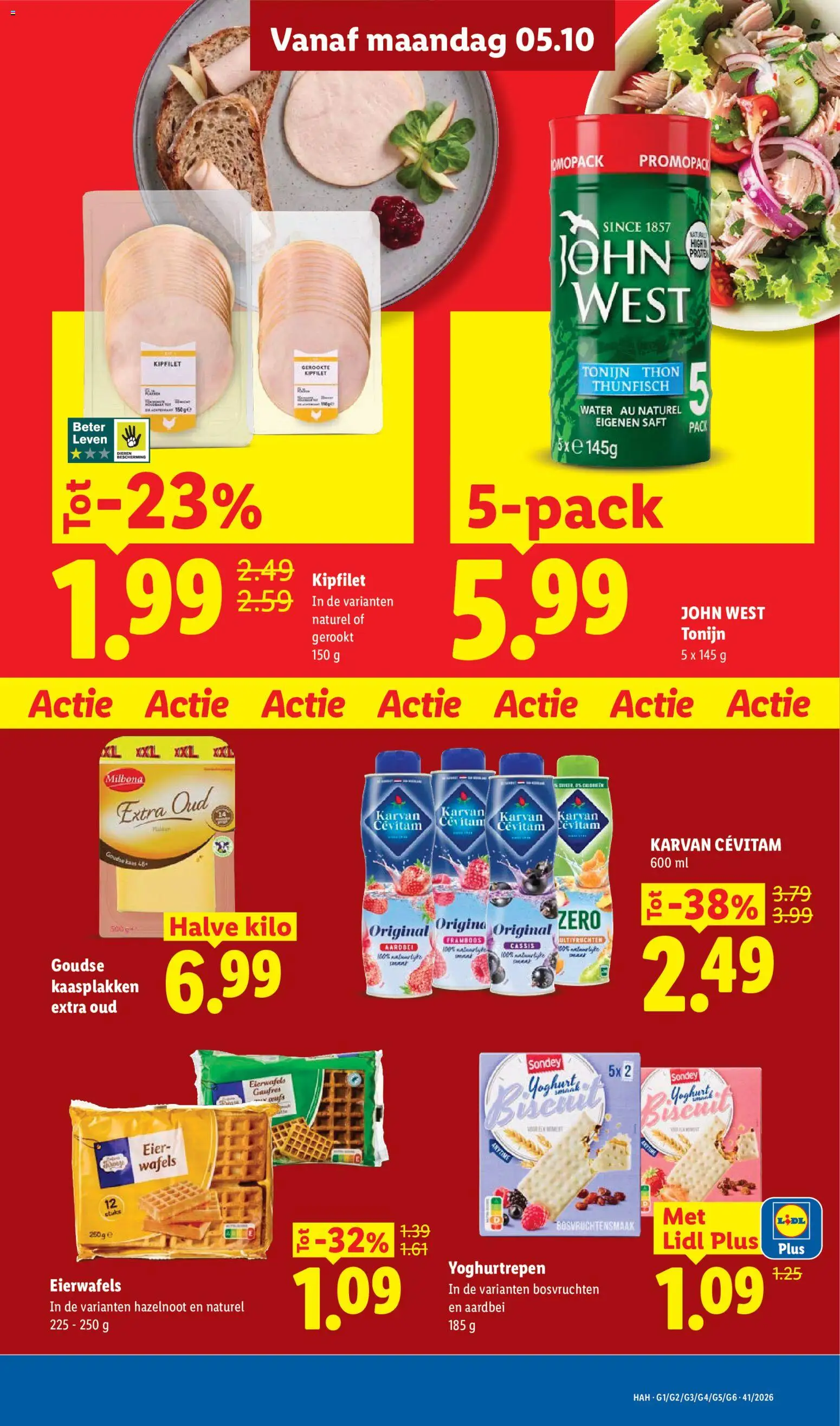 {H1} | Pagina: 9 | Producten: Kaas, Yoghurt, Bosvruchten, Aardbei