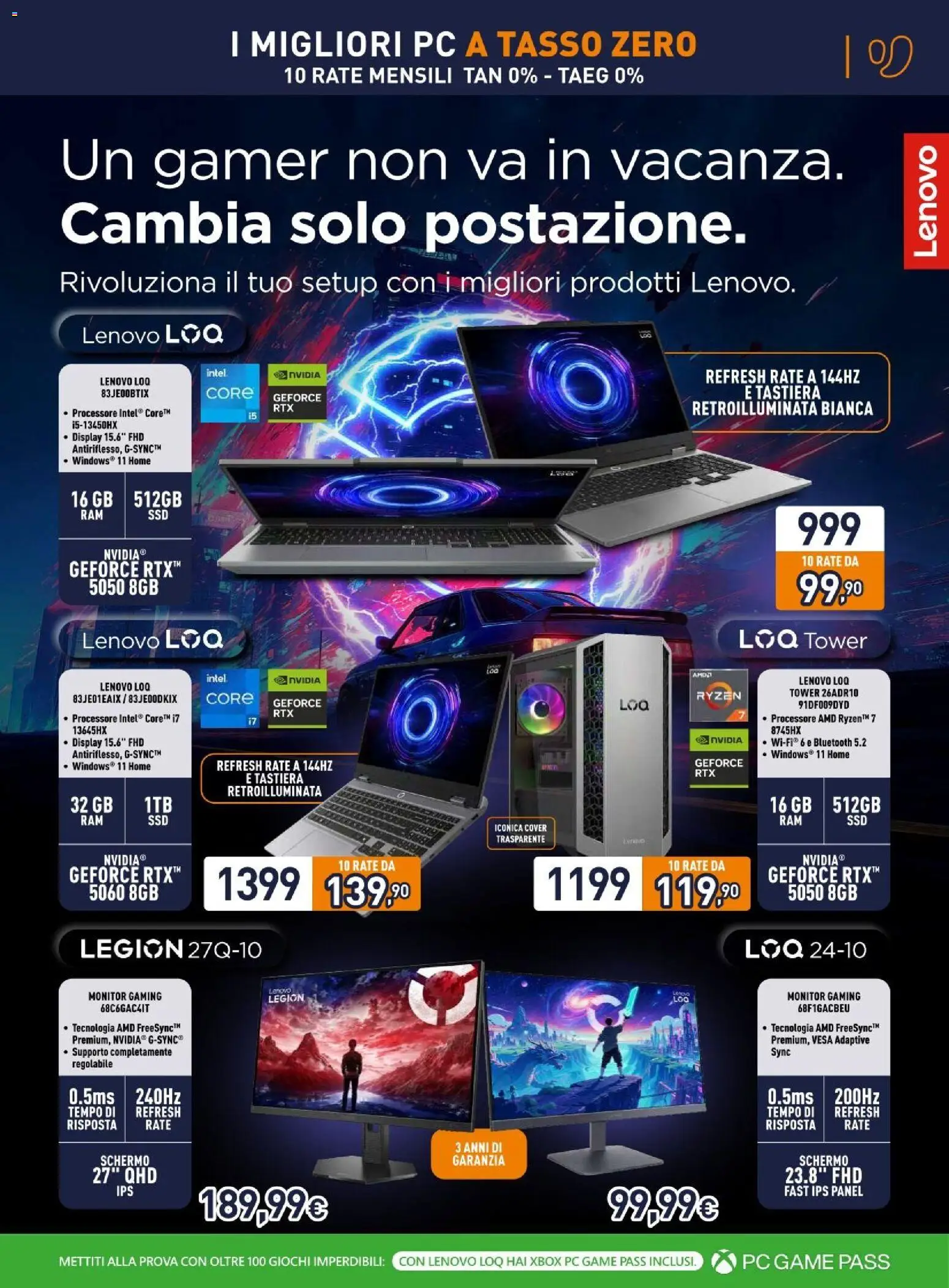 Volantino Unieuro del 03/07/2026 | Pagina: 3 | Prodotti: Schermo, Monitor, PC, Tastiera