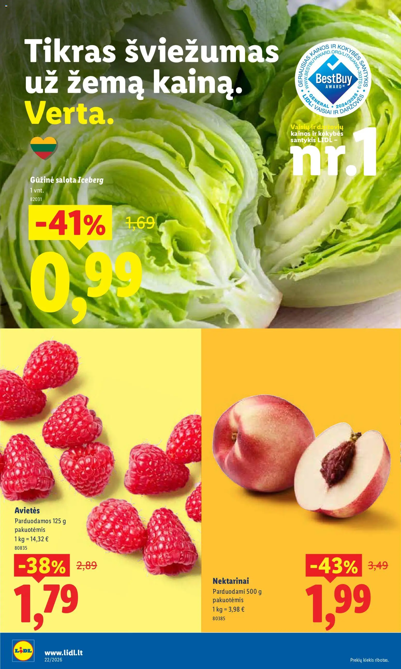 LIDL akcijos nuo 25.05.2026 | Puslapis: 28 | Prekių: Salota