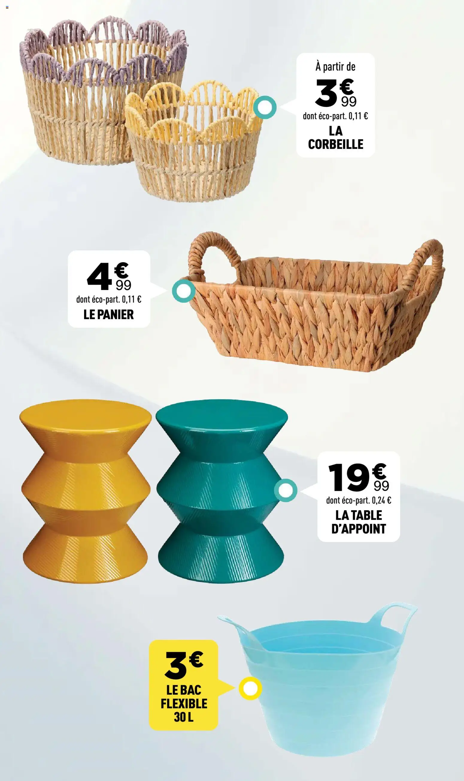 {H1} | Page: 9 | Produits: Table, Panier