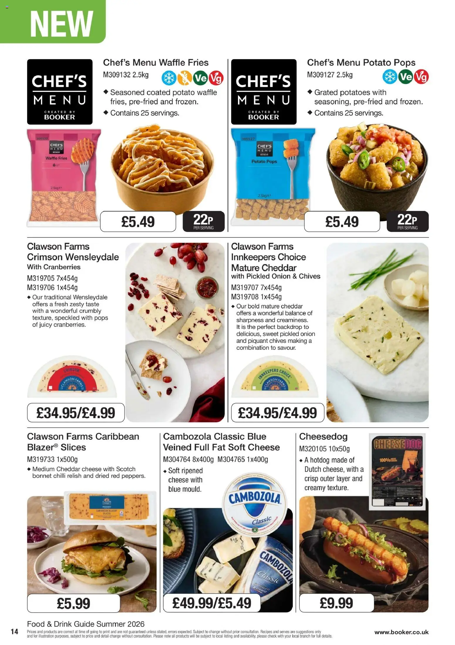{H1} | Page: 14 | Products: Cheddar, Cheese, Potatoes, Cranberries