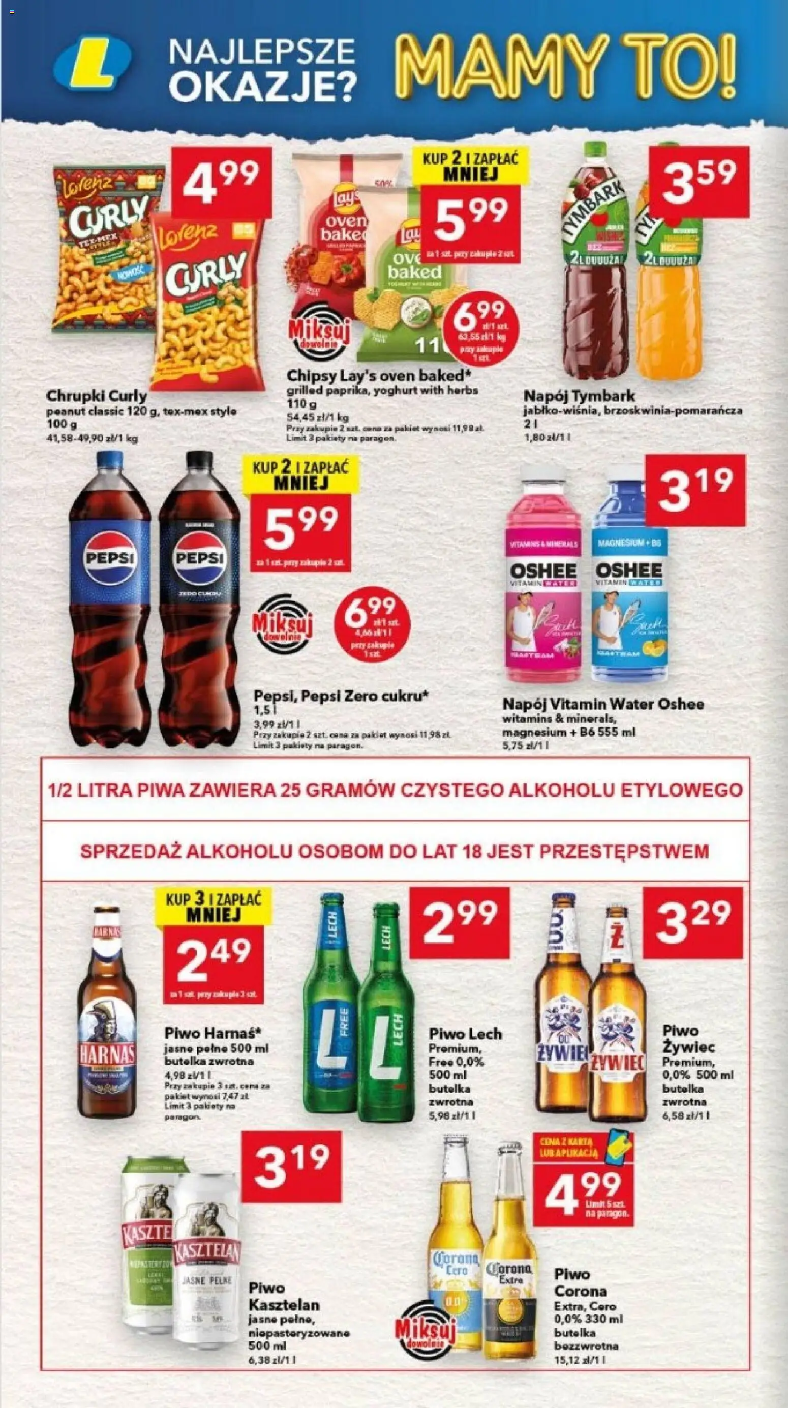Lewiatan gazetka - Legnica od 13.08.2026 | Strona: 6 | Produkty: Lech, Tymbark, Harnaś, Pepsi Zero