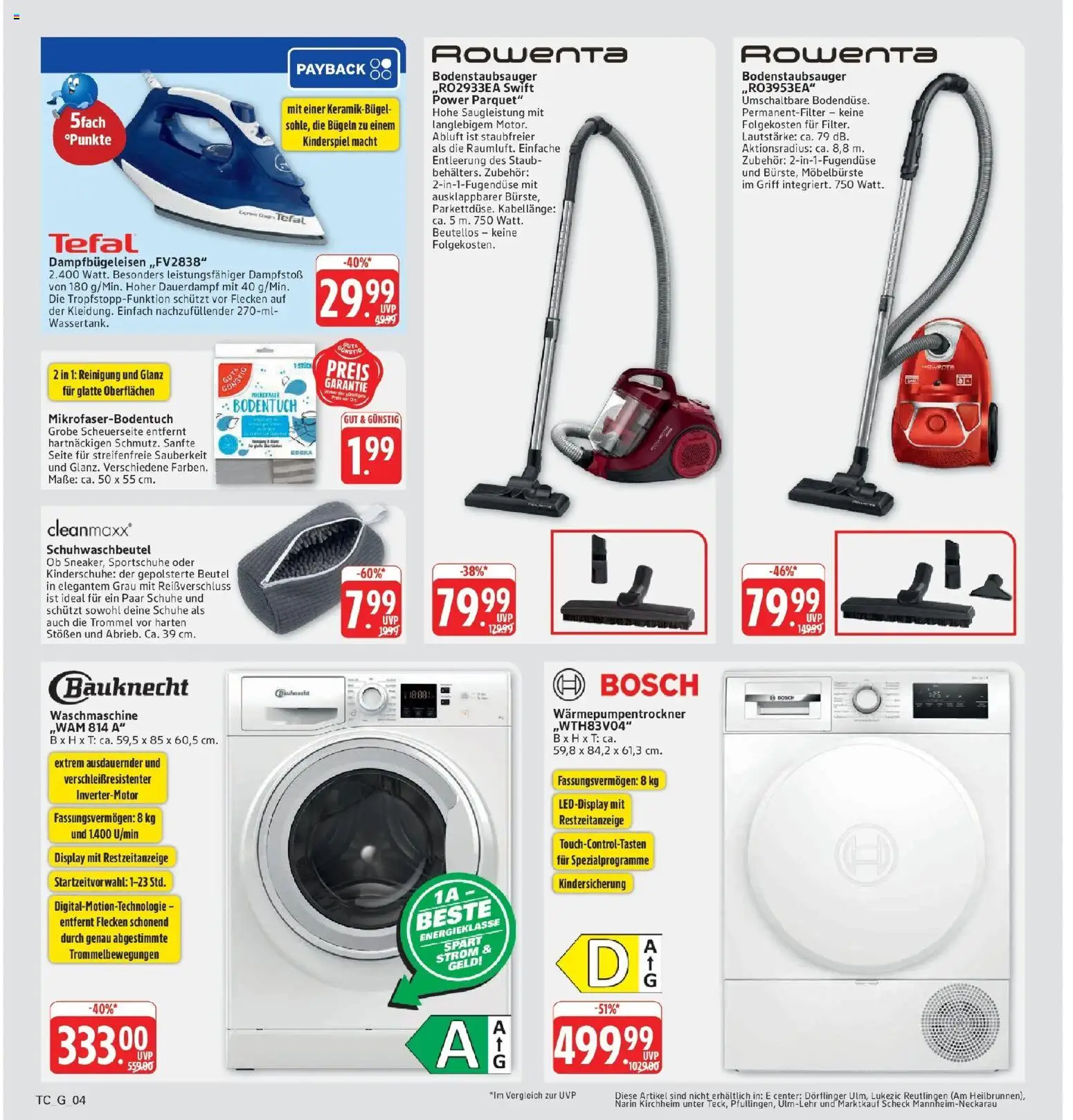 Marktkauf Prospekt Kirchheim (ab 07.09.2026) » Angebote online | Seite: 32 | Produkte: Bosch, Waschmaschine