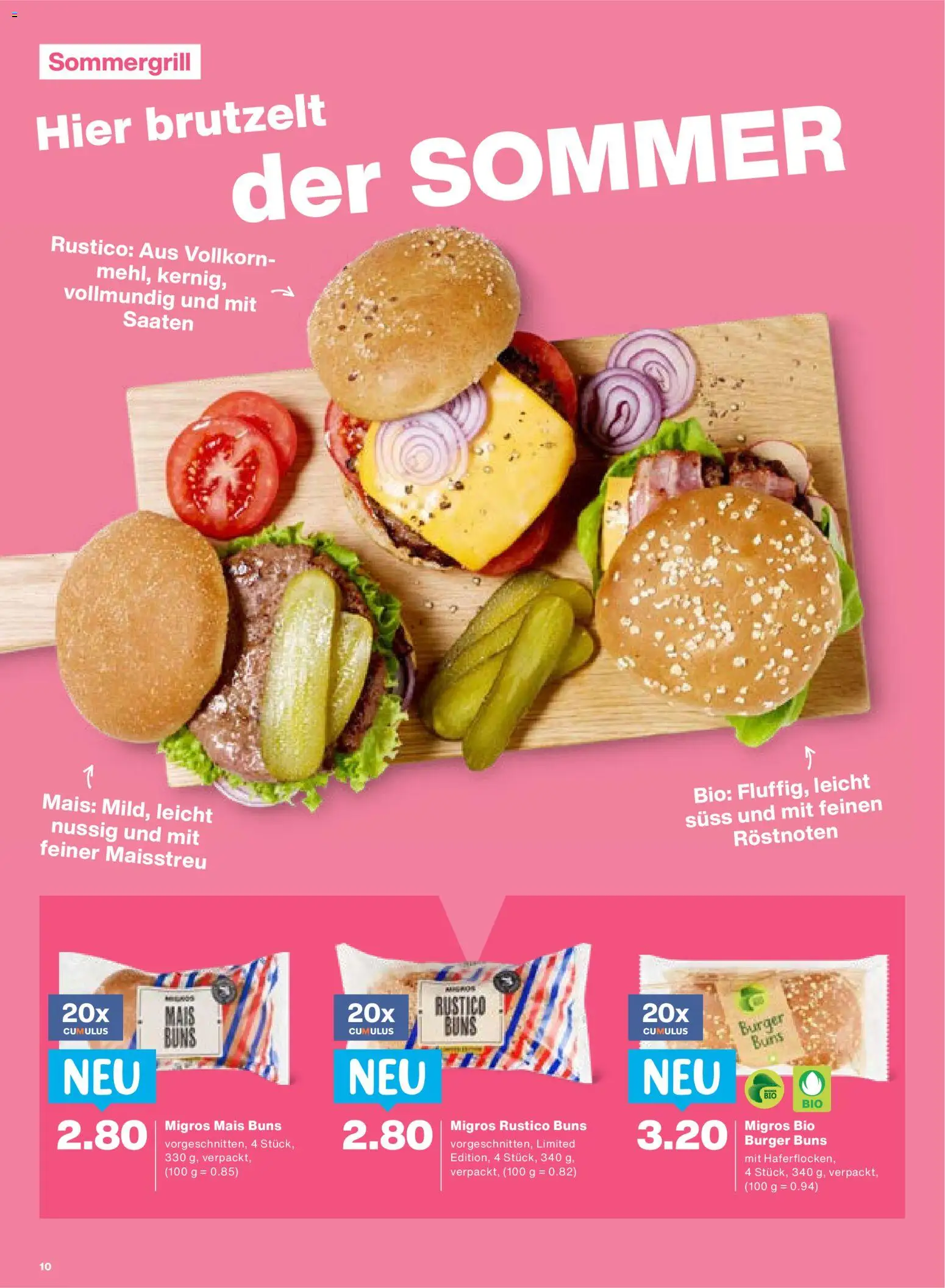 Migros aktionen – gültig ab 07.05.2026 | Seite: 10 | Produkte: Burger