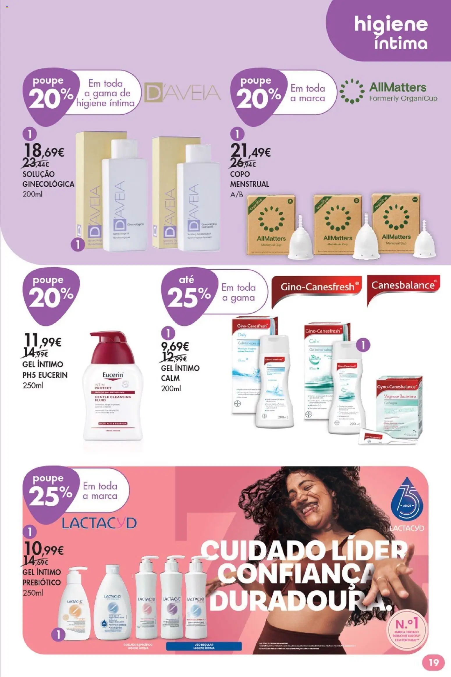 Pingo Doce -  Bem Estar Especial Beleza Lojas │ válido de 15/09/2026 | Página: 19 | Produtos: Higiene íntima, Gel íntimo