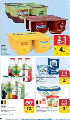 Carrefour Folder week 25 - Voorbeeld van een folder van Carrefour, geldig van 17.06.2026 | Pagina: 14 | Producten: Halfvolle Melk, Kompresszor, Zeezout, Akkumulátor töltő