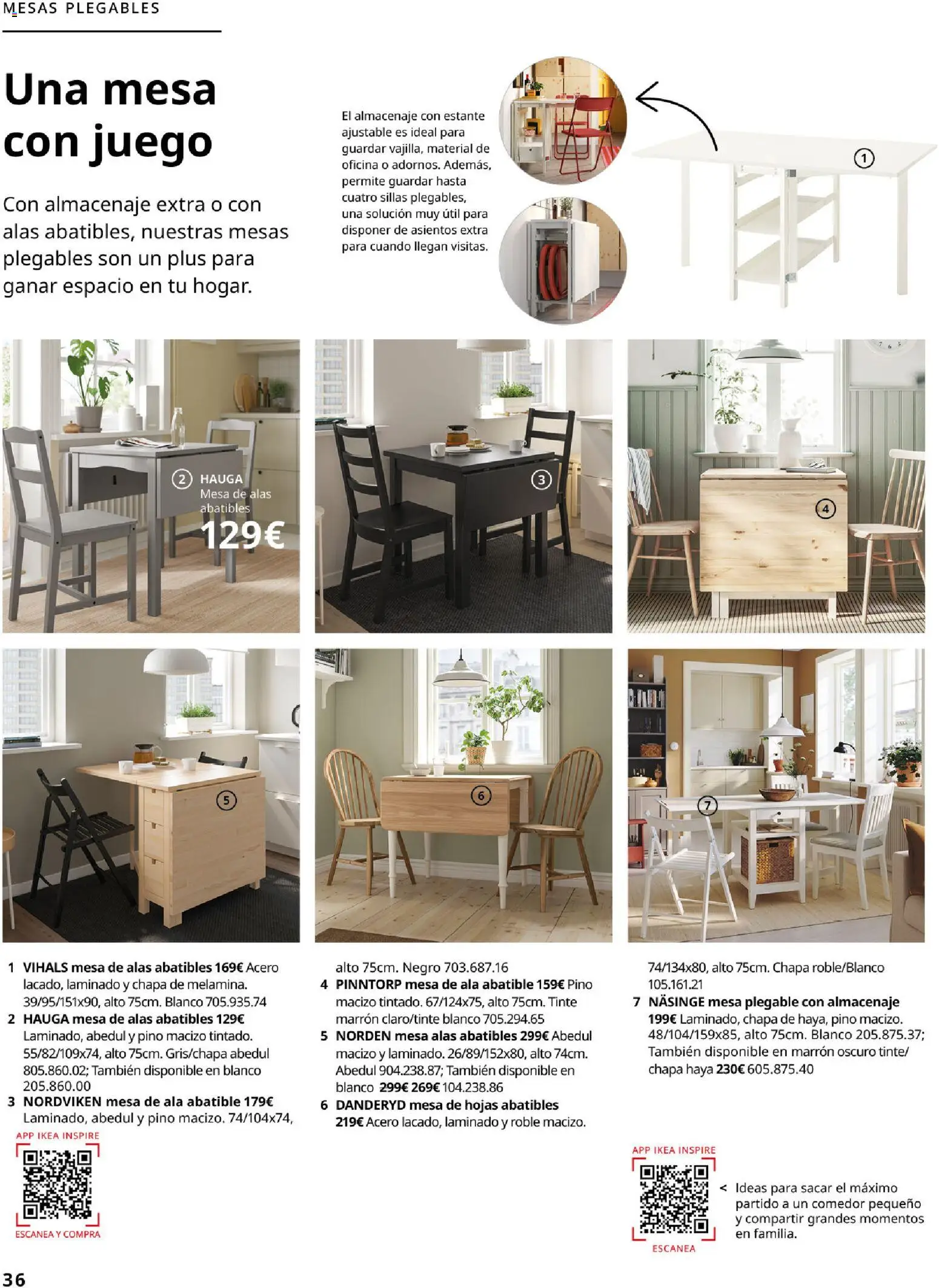 Catálogo IKEA Comedores │ válido desde el 06.03.2026 | Página: 36 | Productos: Tinte, Almacenaje, Estante, Mesa