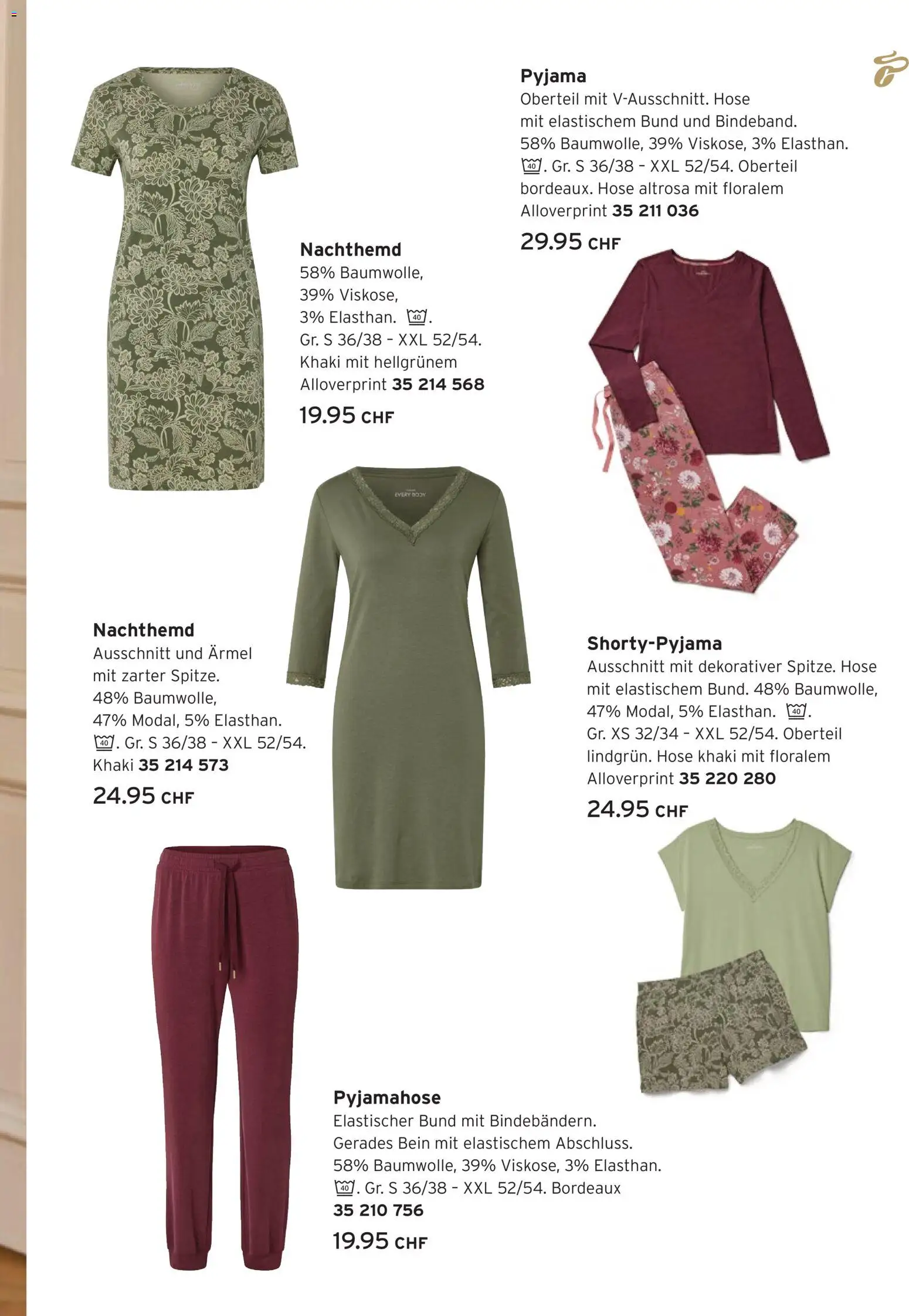 Tchibo aktionen Soft Mornings – gültig ab 25.08.2026 | Seite: 19 | Produkte: Hose, Pyjama
