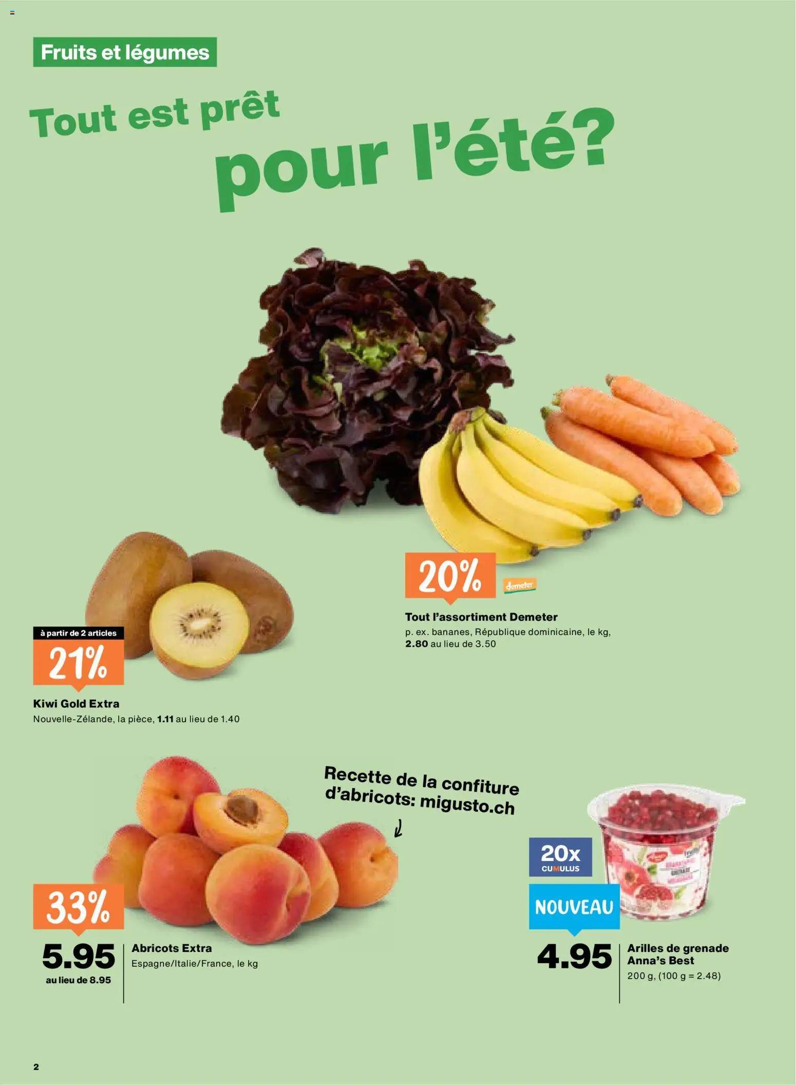 Migros aktionen FR – gültig ab 28.05.2026 | Seite: 2 | Produkte: Kiwi
