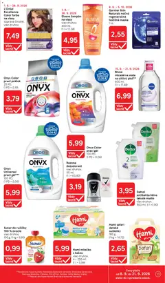 Tesco leták platný od 16.09.2026 | Strana: 13 | Produkty: Sušienky, Dezodorant, Voda, Ovocie