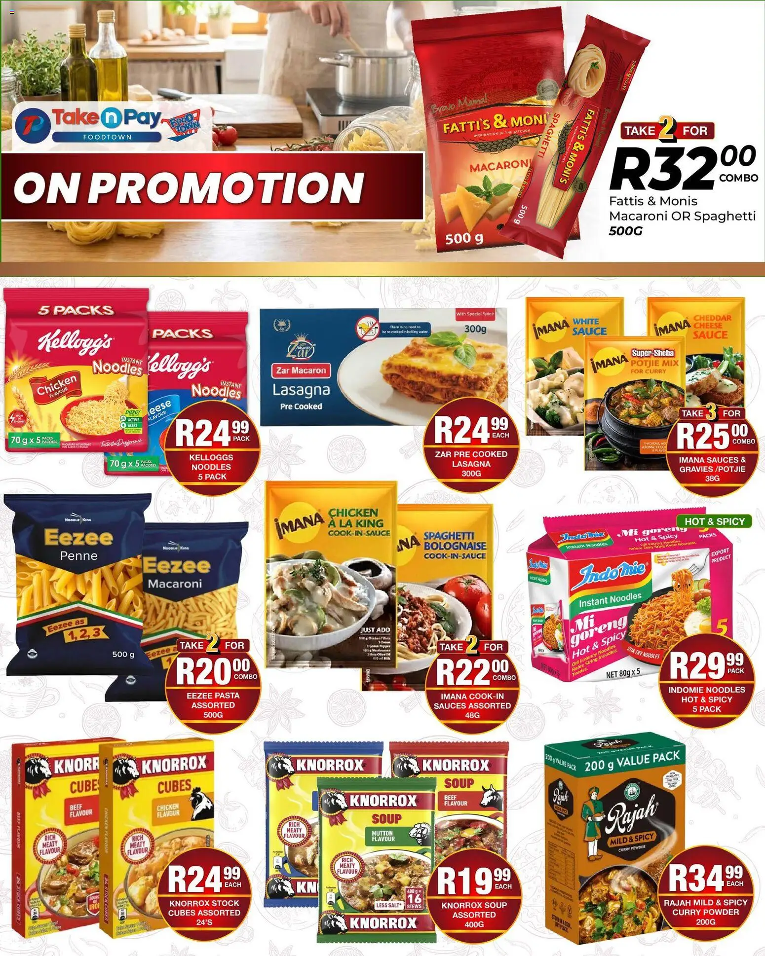 New Take n Pay catalogue – valid from 09.03.2026 | Page: 2 | Products: Cheese, Sauces, Powder, Curry powder