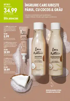 Ofertele Oriflame valabile de la 29.07.2026 | Pagină: 136 | Produse: Șampon, Balsam, Ulei