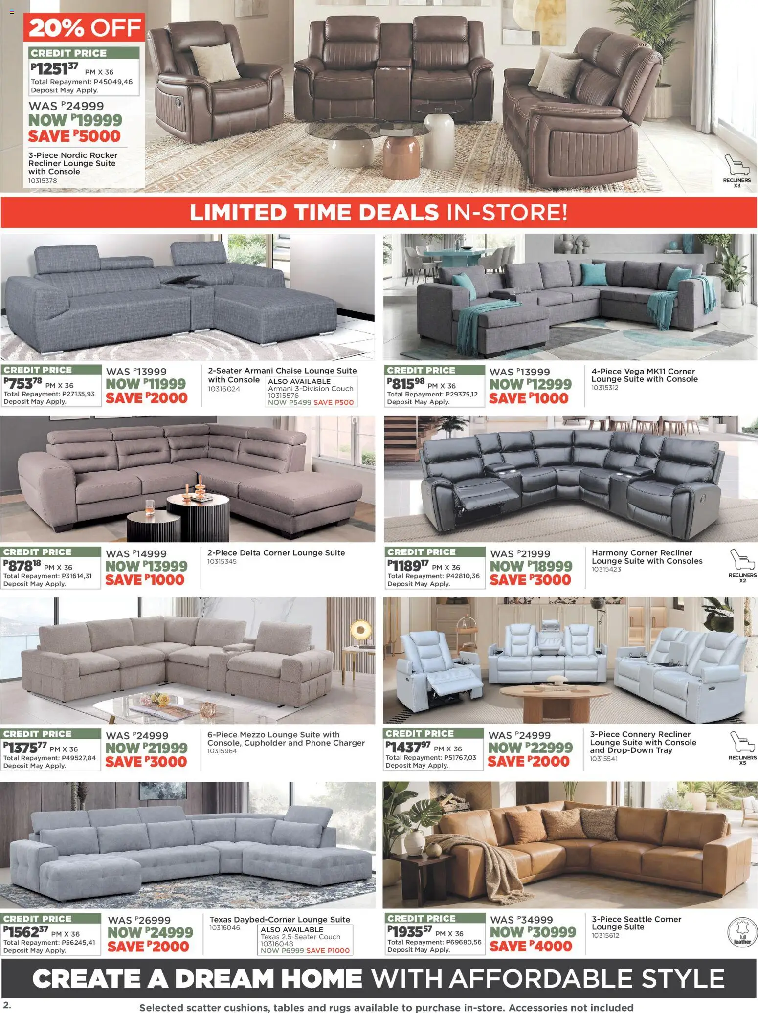 New House and Home catalogue – valid from 16.03.2026 | Page: 2 | Products: Phone, Tray, Couch, Charger