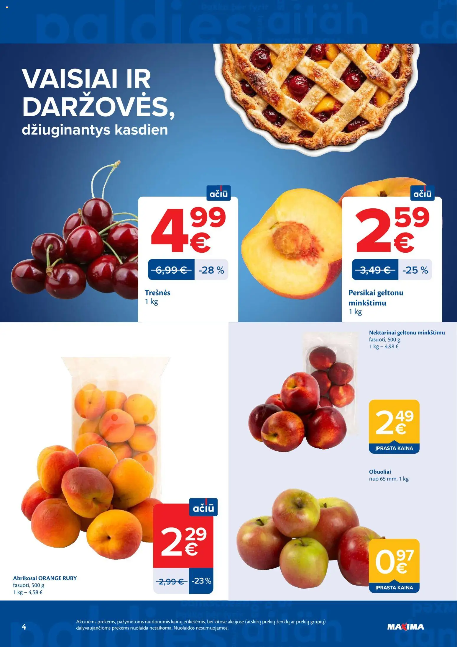 MAXIMA akcijos nuo 09.06.2026 | Puslapis: 4 | Prekių: Obuoliai
