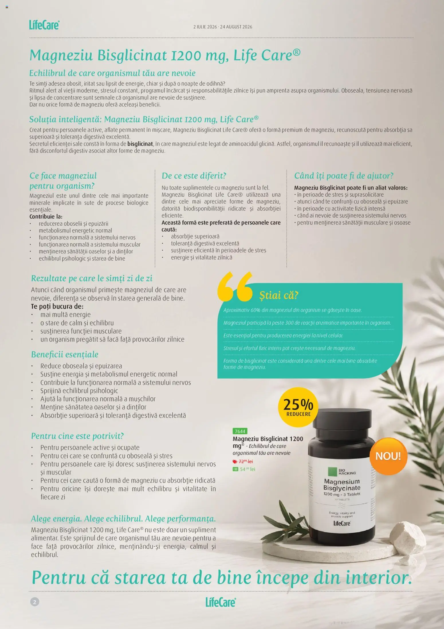 Noul catalog Life Care – valabil de la 02.07.2026 | Pagină: 2 | Produse: Premium, Active, Pește