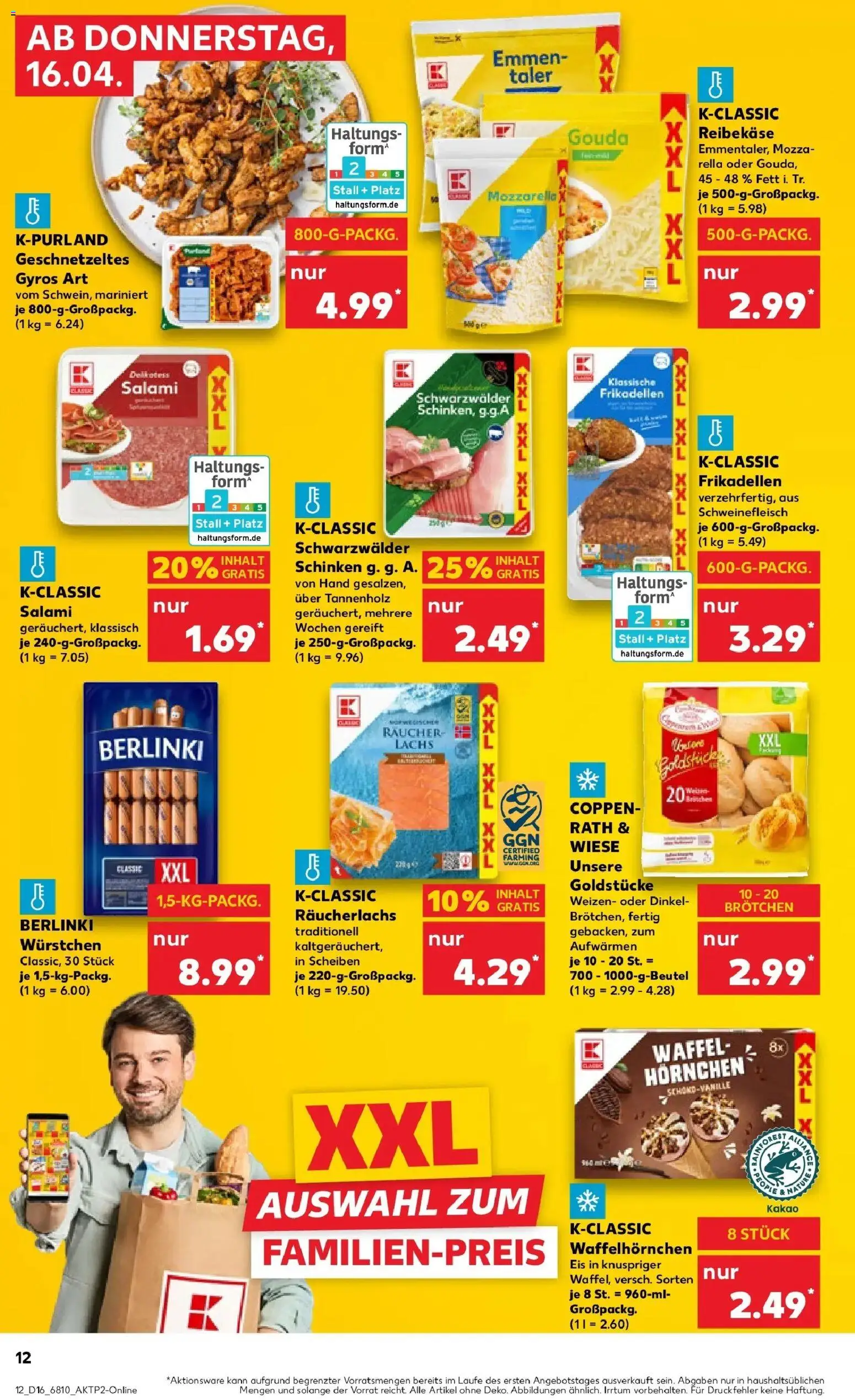 Kaufland Prospekt Sindelfingen	 – gültig ab 13.04.2026 | Seite: 24 | Produkte: Mozzarella, Gouda, Gyros, Schinken