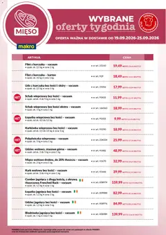 Pogląd oferty "Makro gazetka - Wybrane oferty tygodnia" - ważna od 19.09.2026