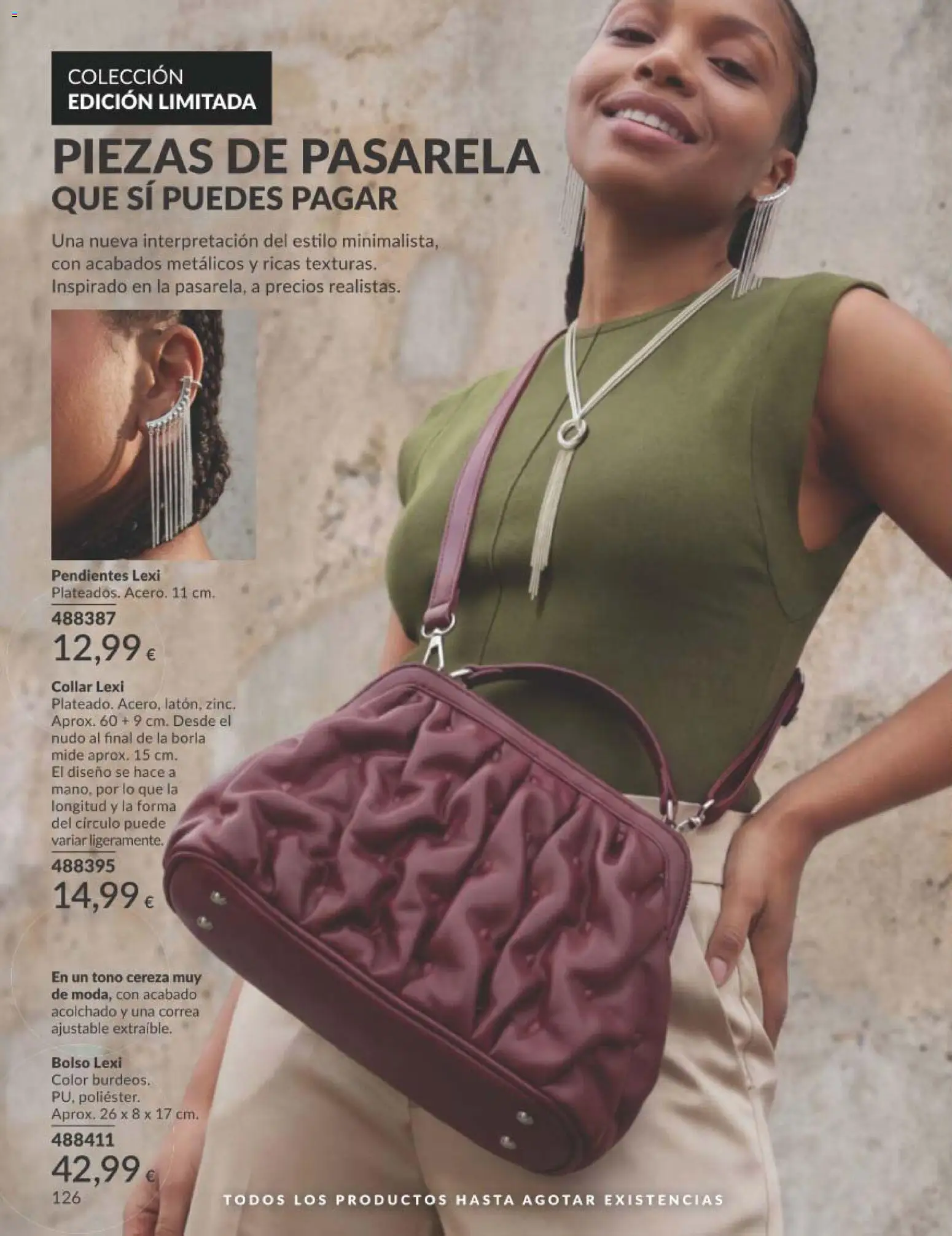Catálogo AVON campaña 8 │ válido desde el 01/08/2026 | Página: 126 | Productos: Pendientes, Bolso