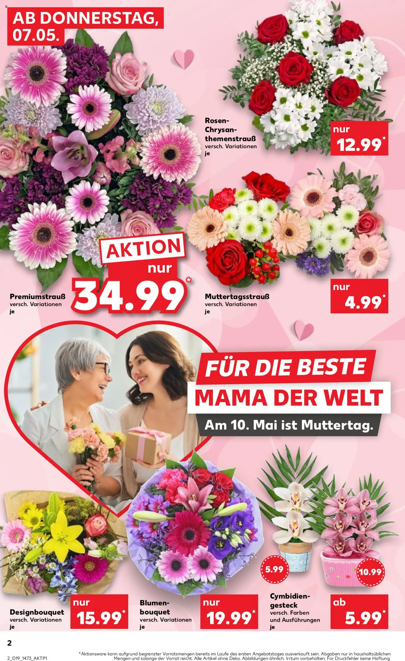 Kaufland Prospekt Frankfurt (Oder)	 – gültig ab 07.05.2026 | Seite: 2 | Produkte: Blumen