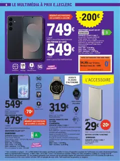 E.Leclerc - Prévisualisation de E.Leclerc High Tech Juillet valide à partir de 07/07/2026 | Page: 6 | Produits: Body, Smartphone, Montre, Batterie