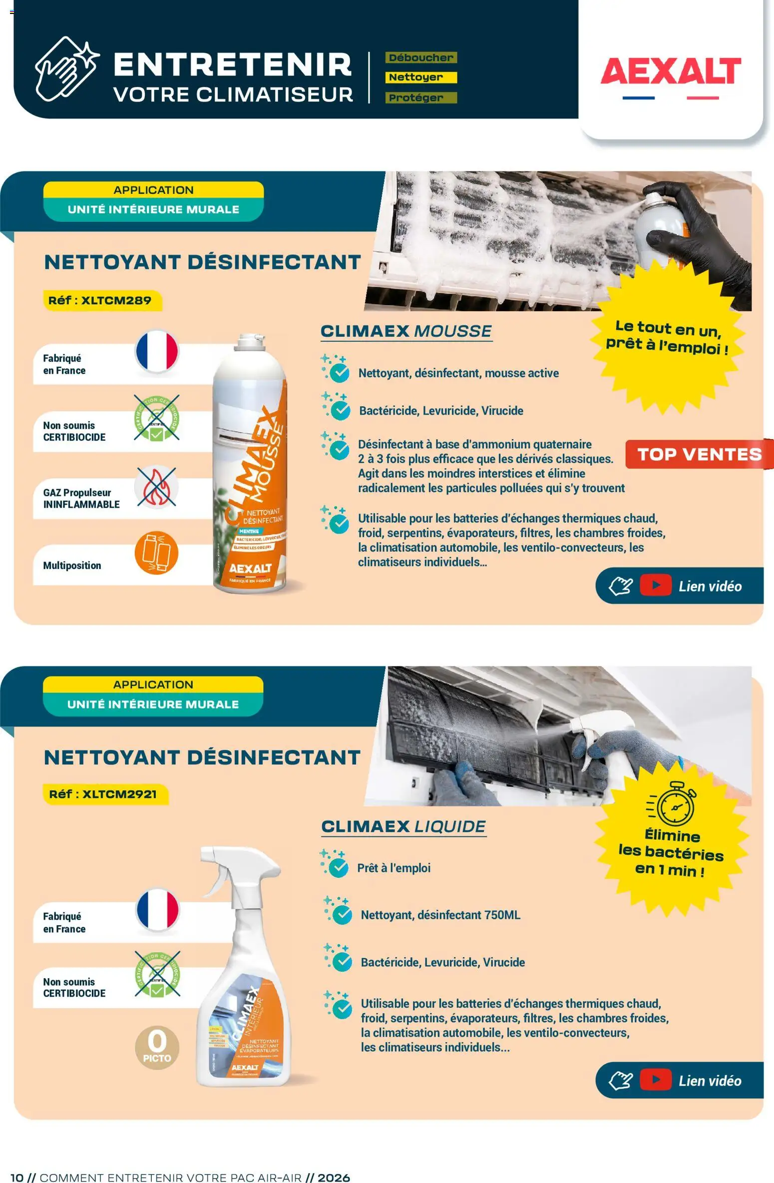 {H1} | Page: 10 | Produits: Vidéo, Menthe, Base, Climatiseur