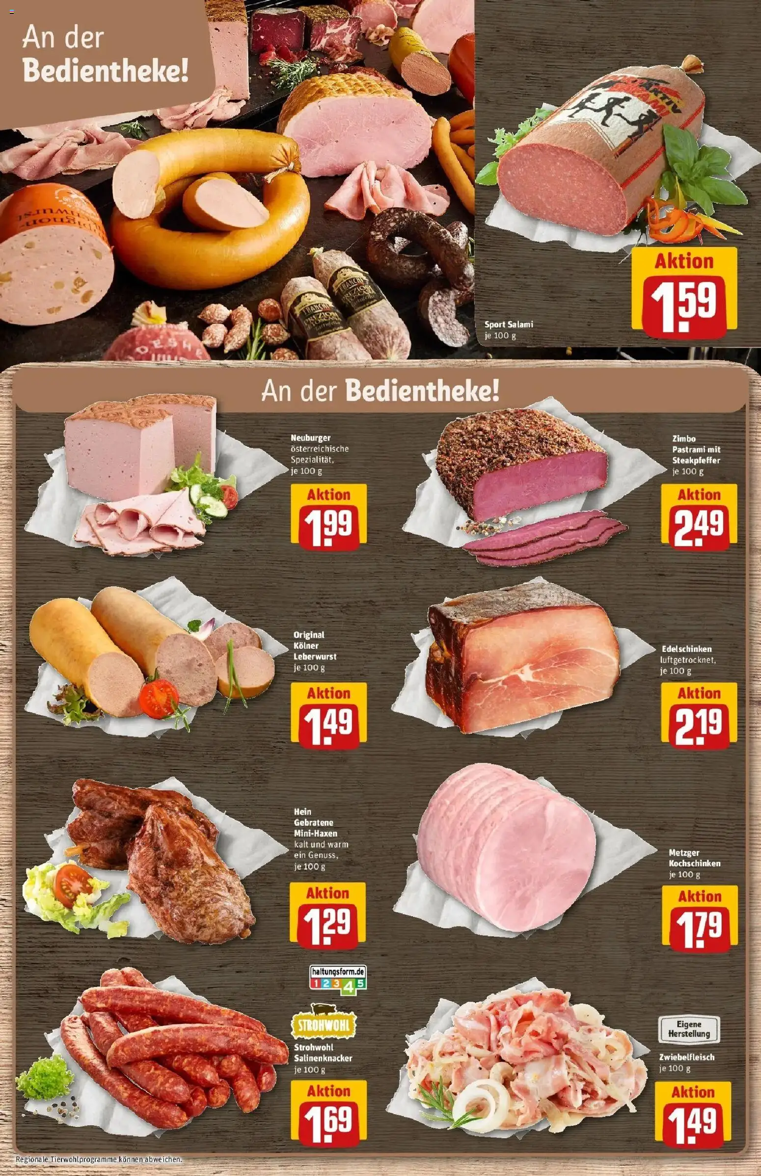 REWE Prospekt ab 26.10.2026 zum Blättern » Angebote | Seite: 9 | Produkte: Salami