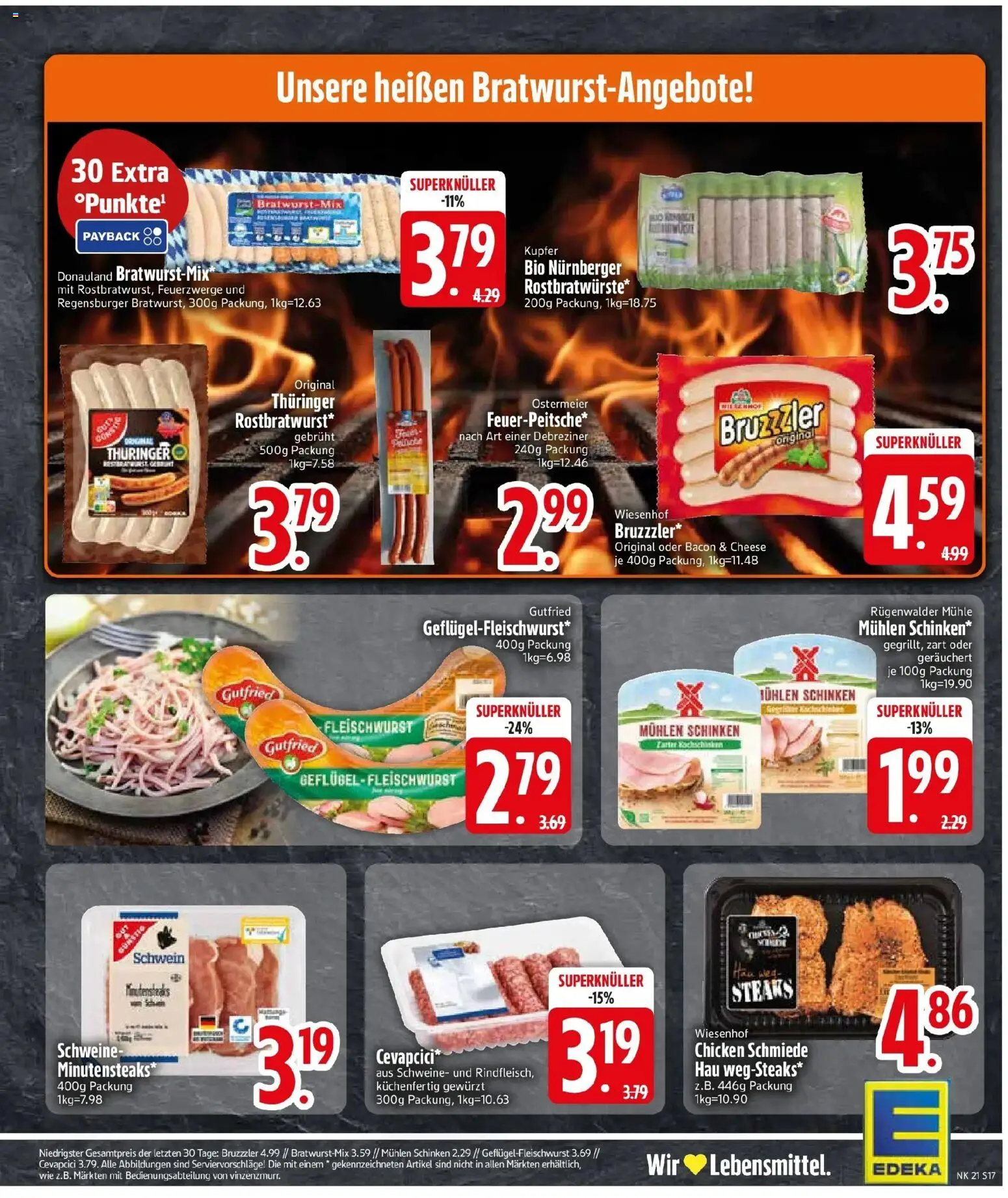 Edeka prospekt Murnau – gültig ab 17.05.2026 | Seite: 20 | Produkte: Mühle, Cevapcici, Schinken